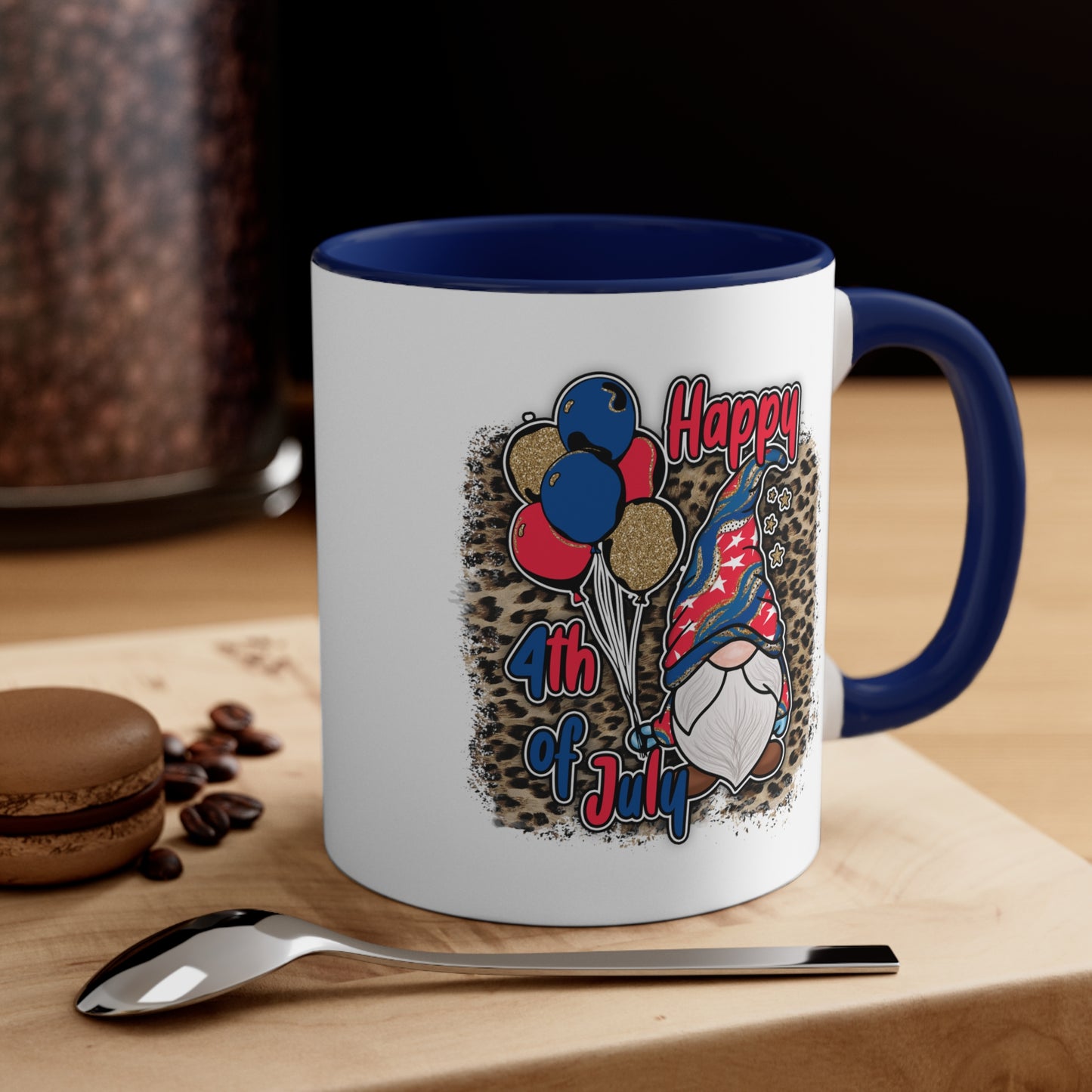 Happy 4th July Accent Coffee Mug, 11oz
