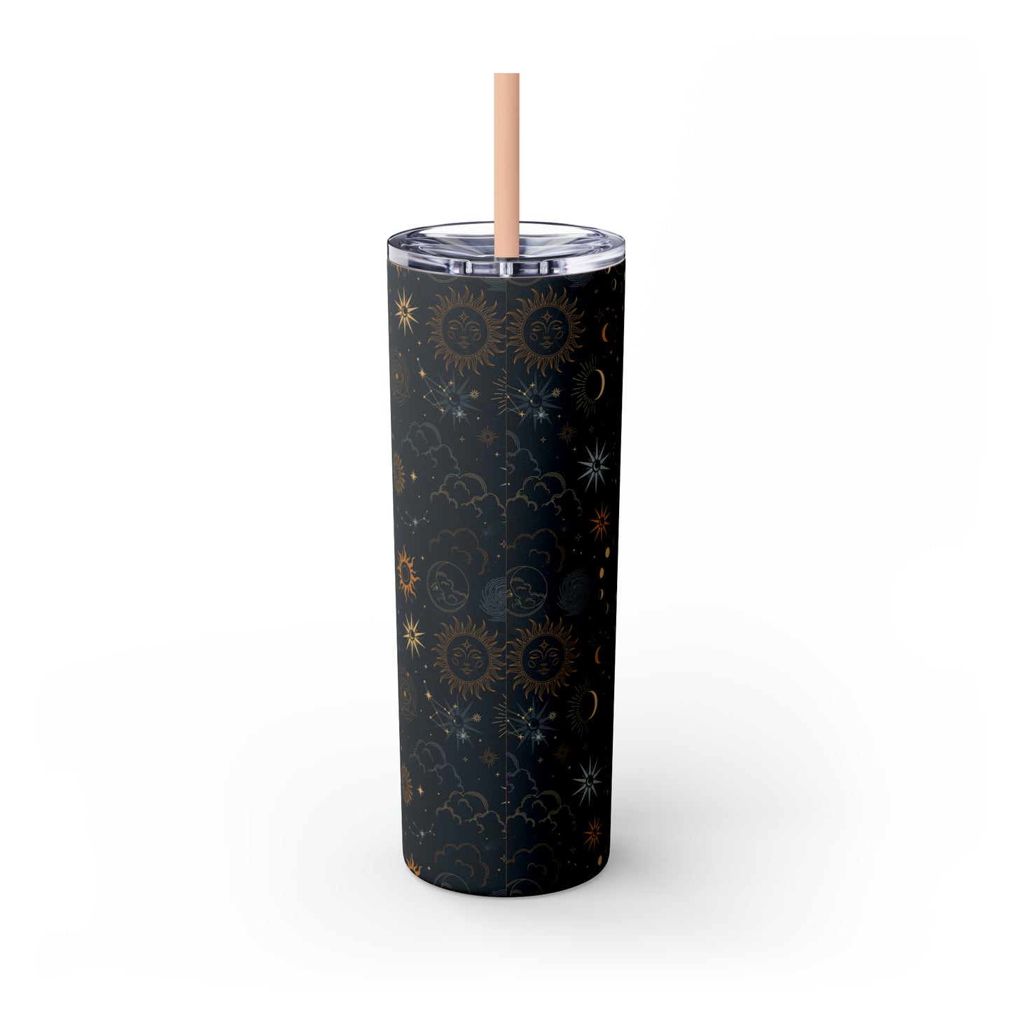 Sagittarius Zodiac Skinny Tumbler with Straw Astrology Insulated Mug Bridesmaids Gift Bachelorette Party Favor Birthday Gift