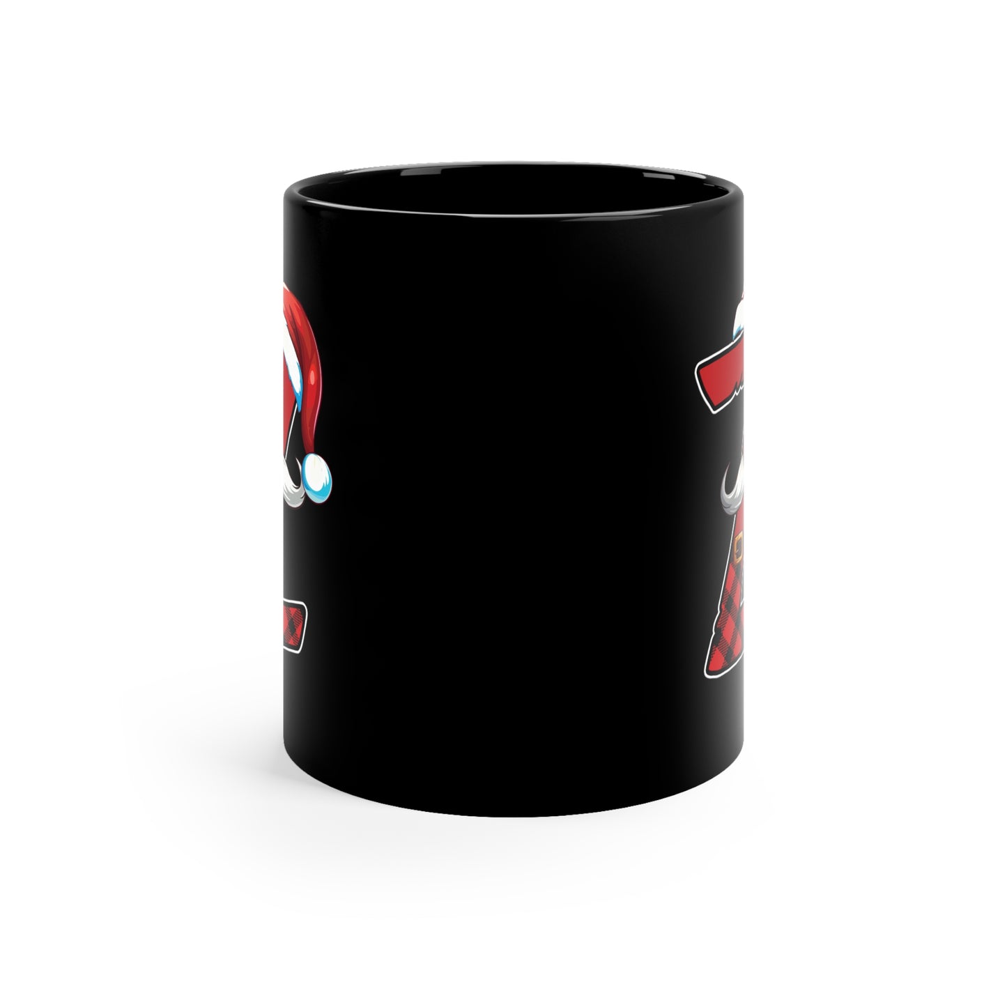 Z Santa Initial 11oz Black Mug