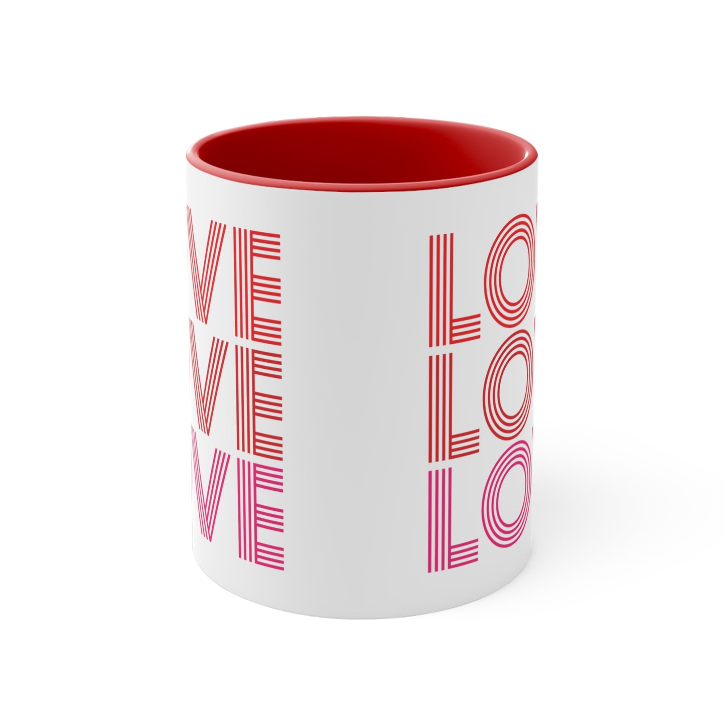 Love Love Love Accent Coffee Mug, 11oz