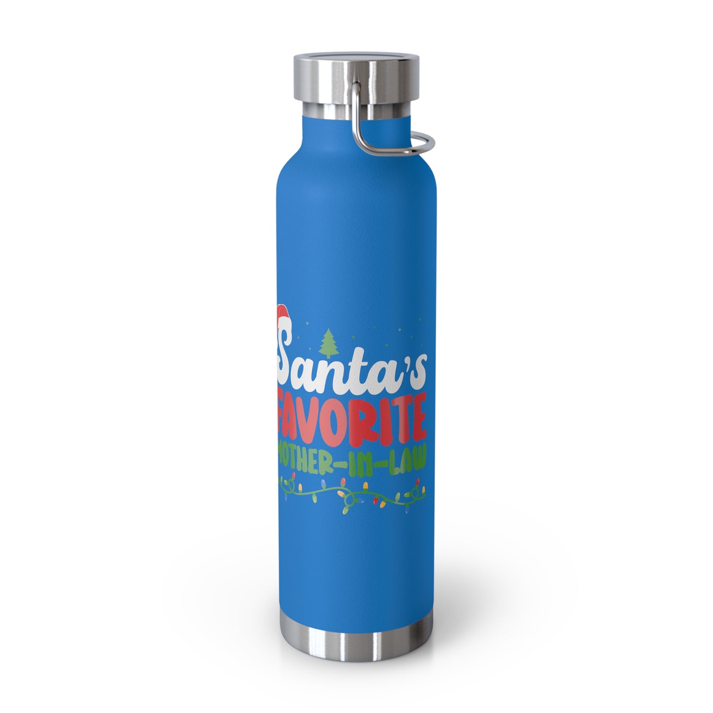 Santa's Favorite Mother-In-Law Copper Vacuum Insulated Bottle, 22oz