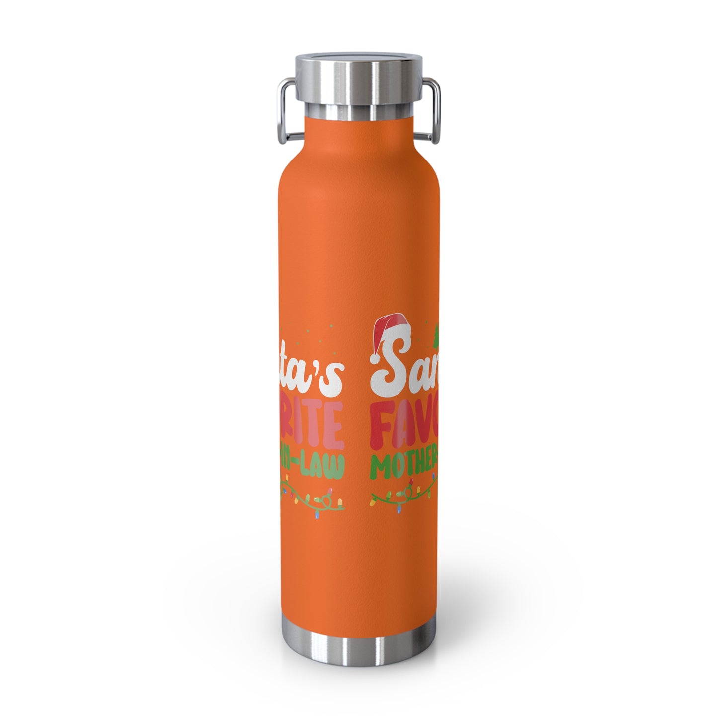 Santa's Favorite Mother-In-Law Copper Vacuum Insulated Bottle, 22oz
