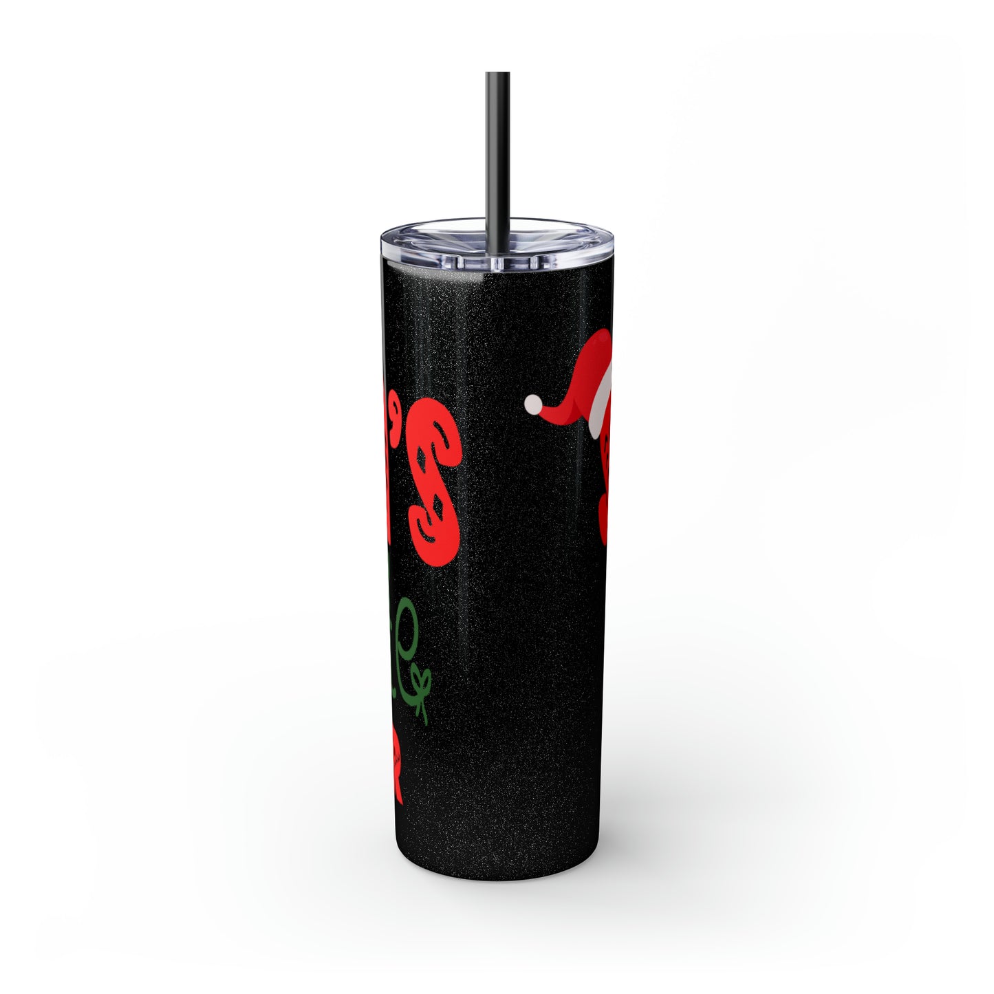 Santa's Favorite Brother Skinny Tumbler with Straw, 20oz