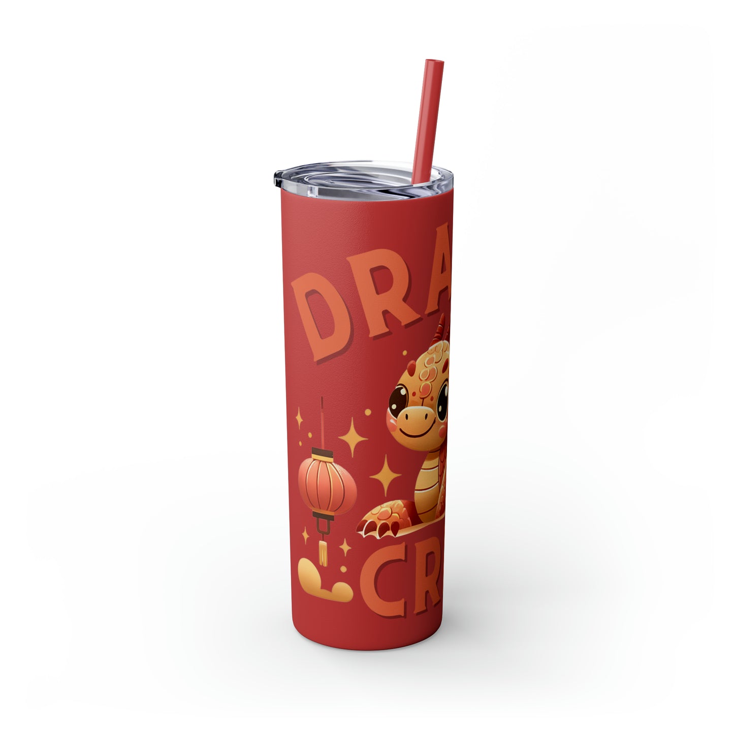 Dragon Crew Skinny Tumbler with Straw, 20oz