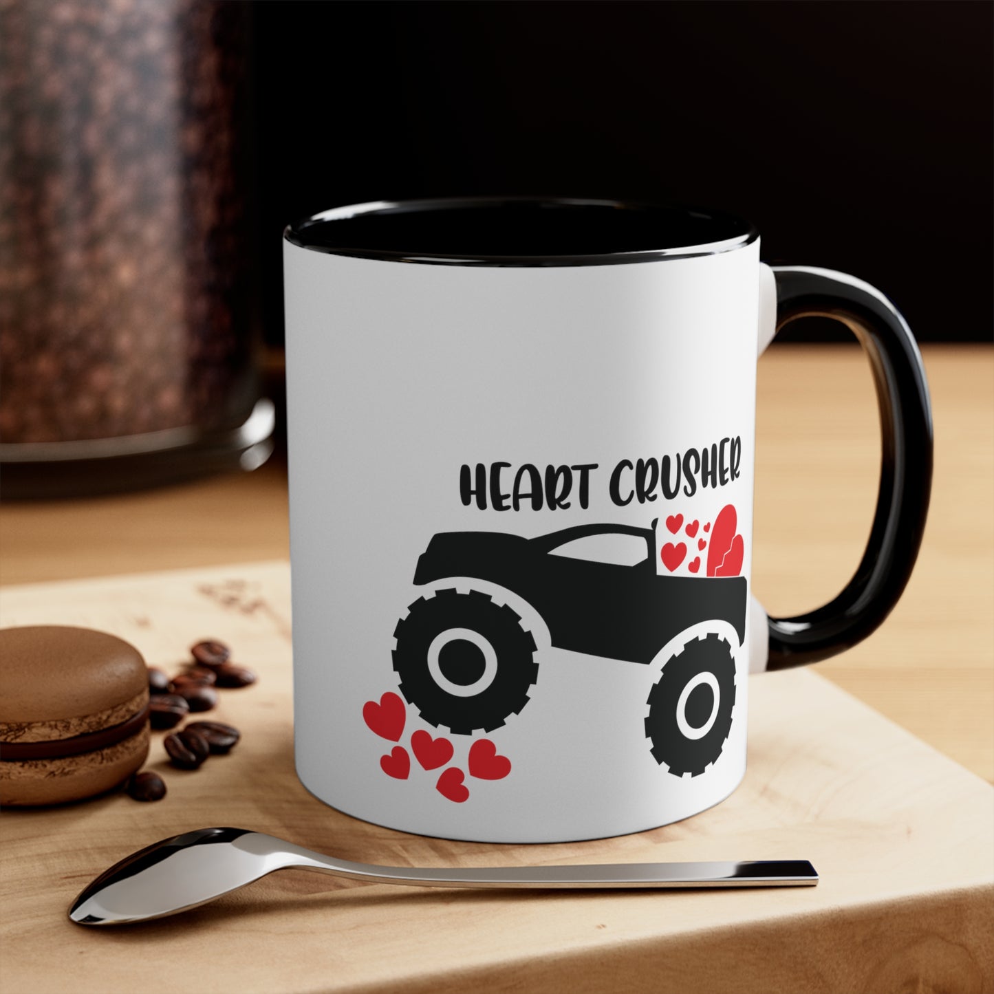 Heart Crusher Accent Coffee Mug, 11oz