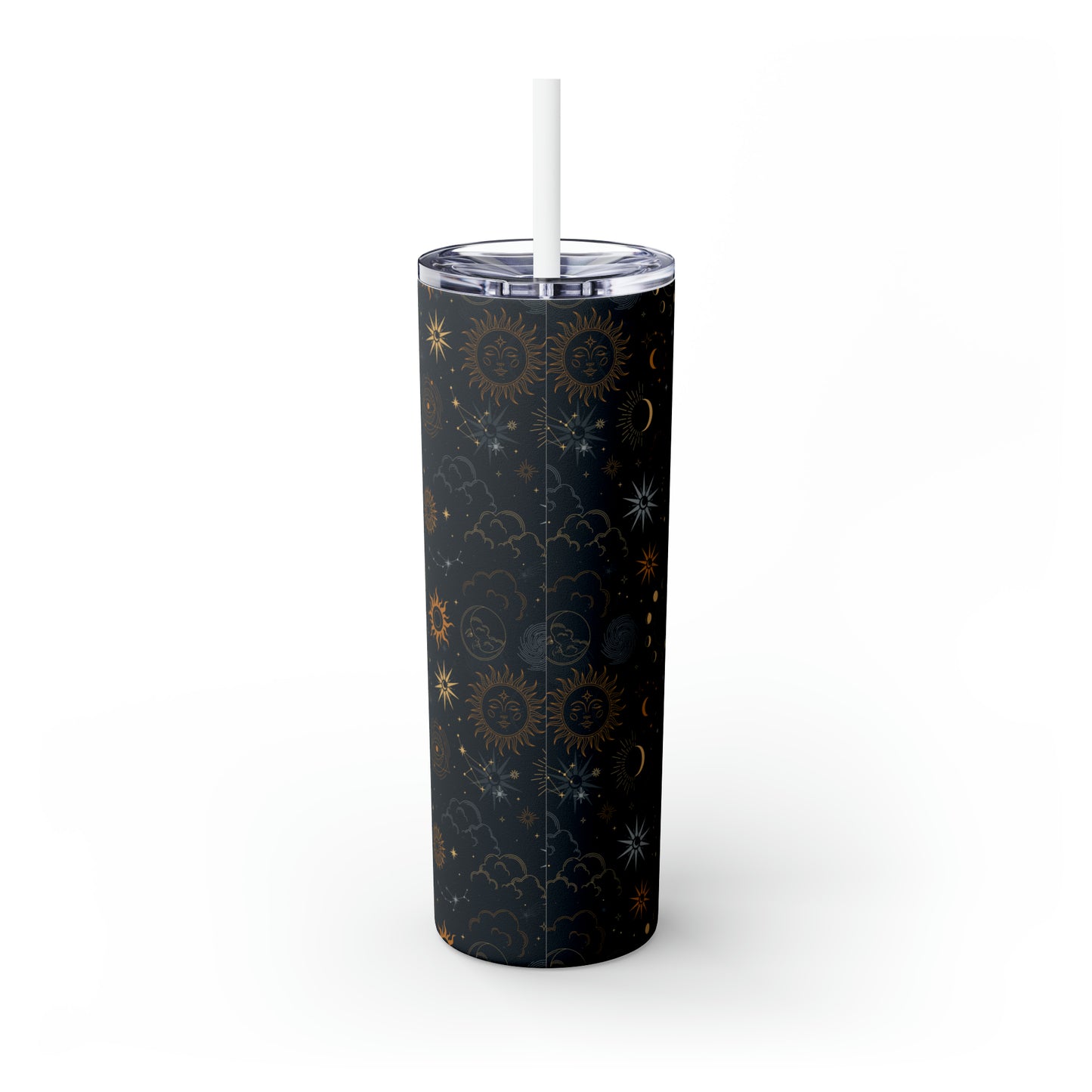Sagittarius Zodiac Skinny Tumbler with Straw Astrology Insulated Mug Bridesmaids Gift Bachelorette Party Favor Birthday Gift