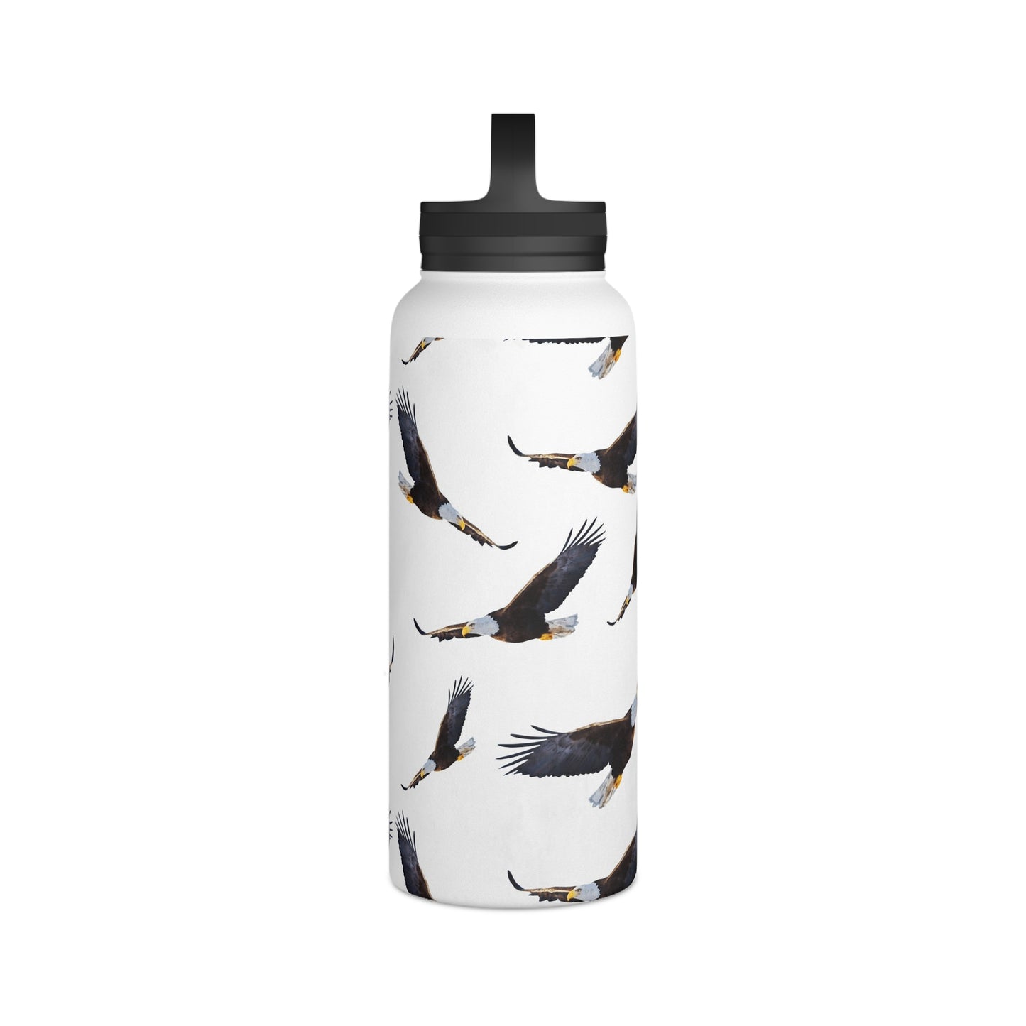 Back To School Eagles Stainless Steel Water Bottle, Handle Lid