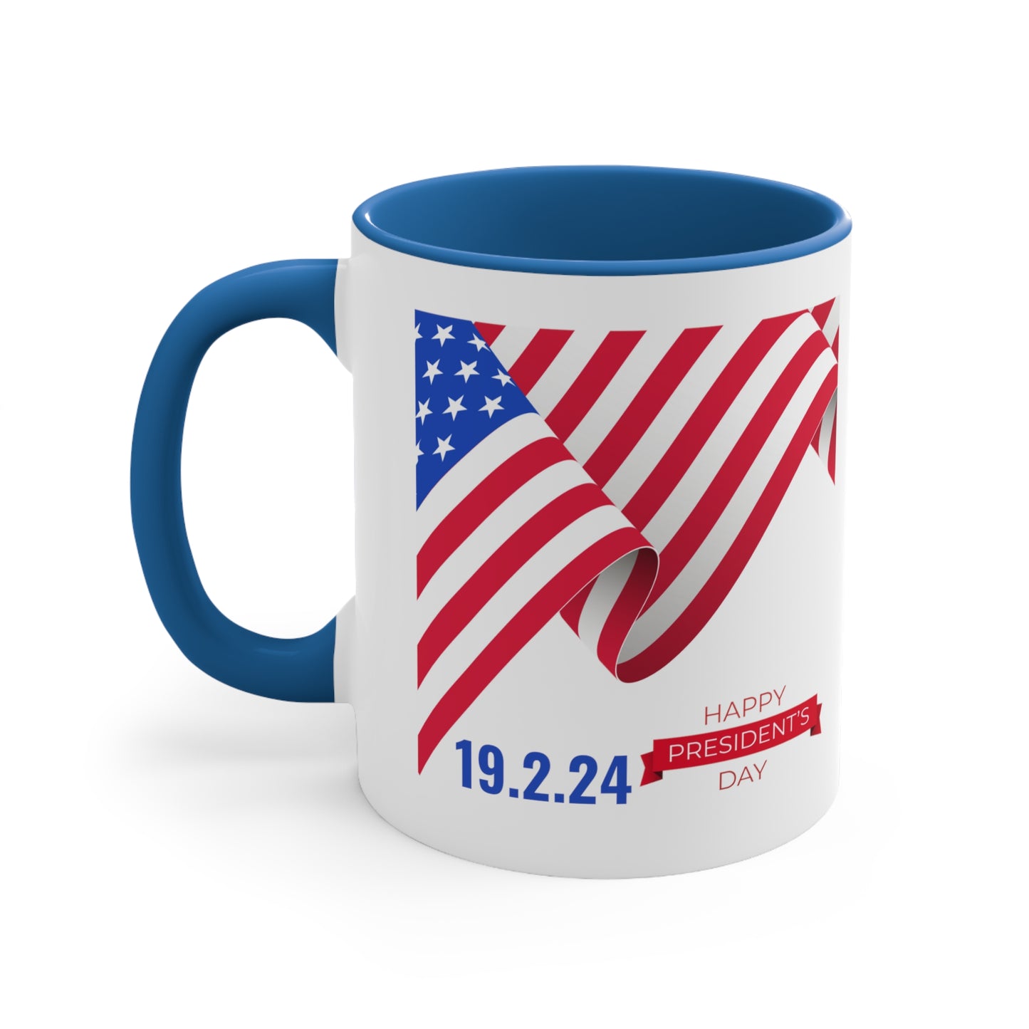 Happy President's Day 2024 Accent Coffee Mug, 11oz
