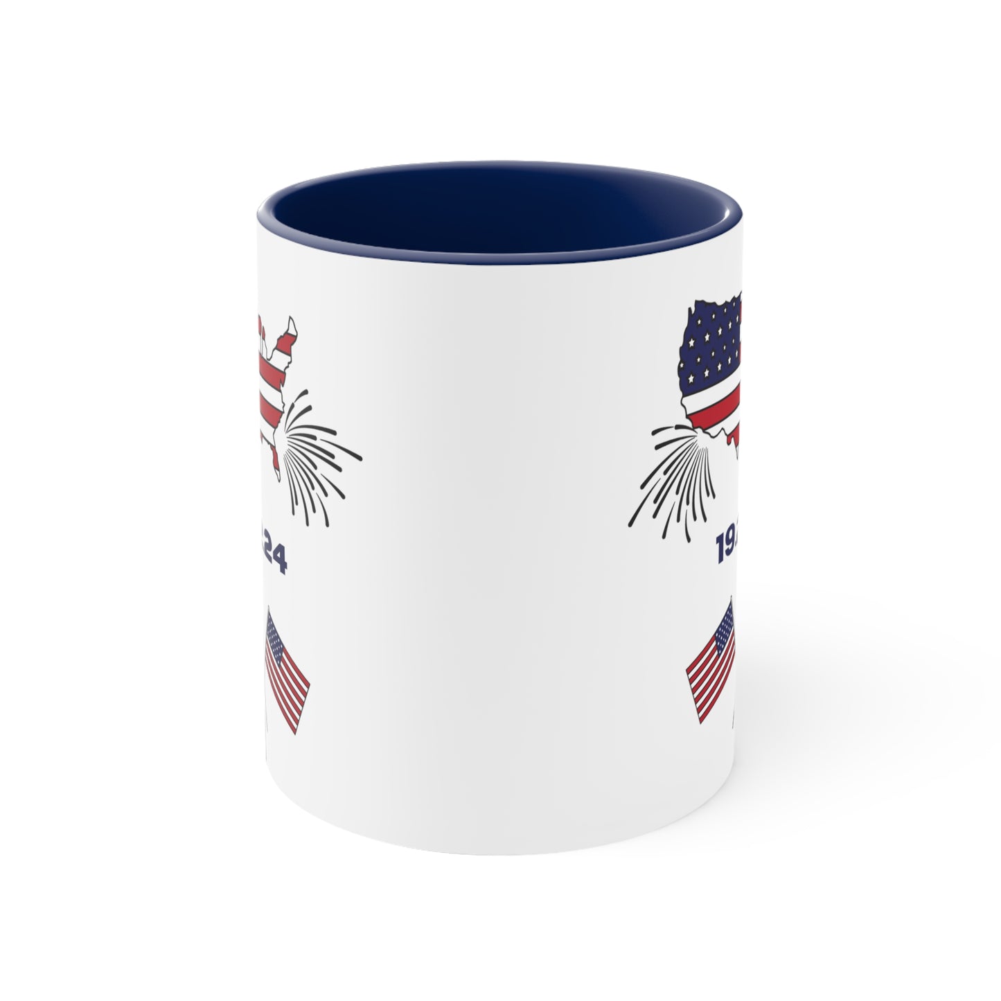 Happy President's Day 2024 Accent Coffee Mug, 11oz