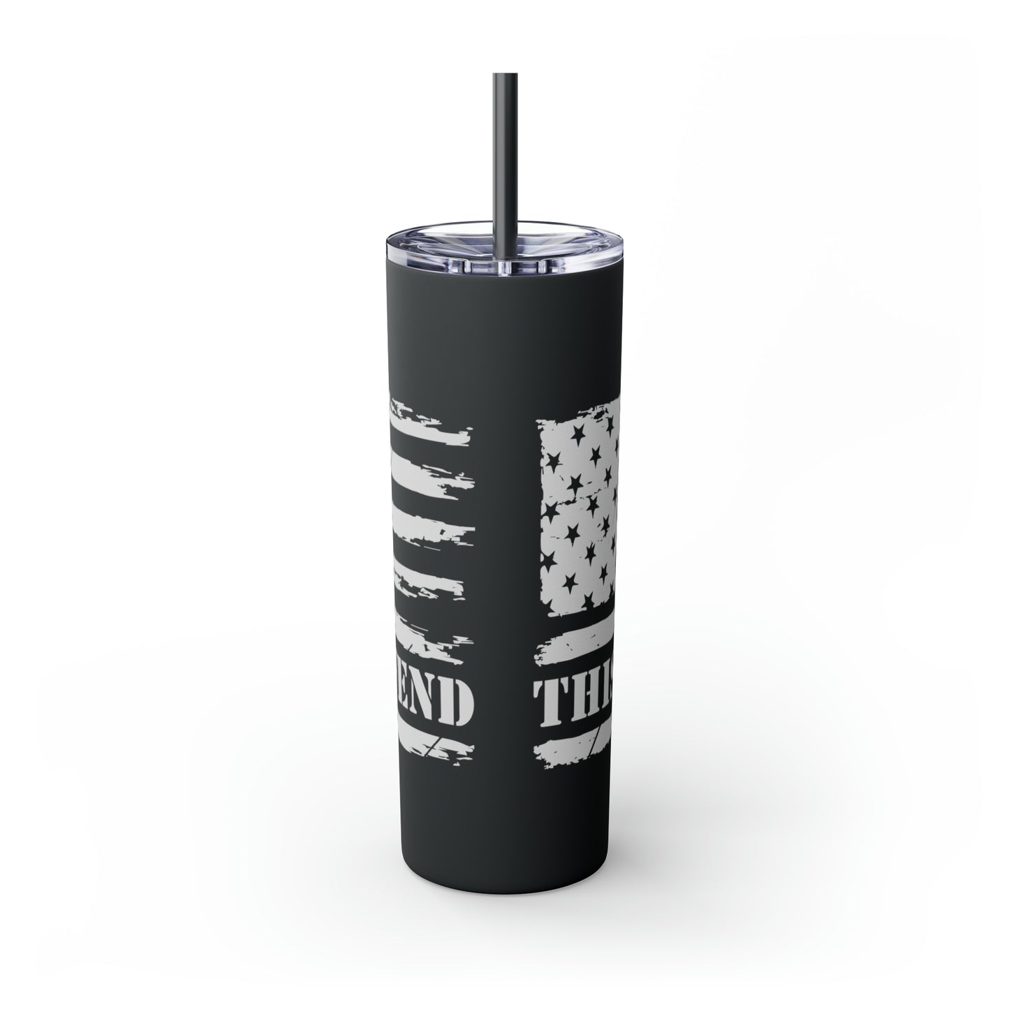 This We'll Defend Skinny Tumbler with Straw, 20oz