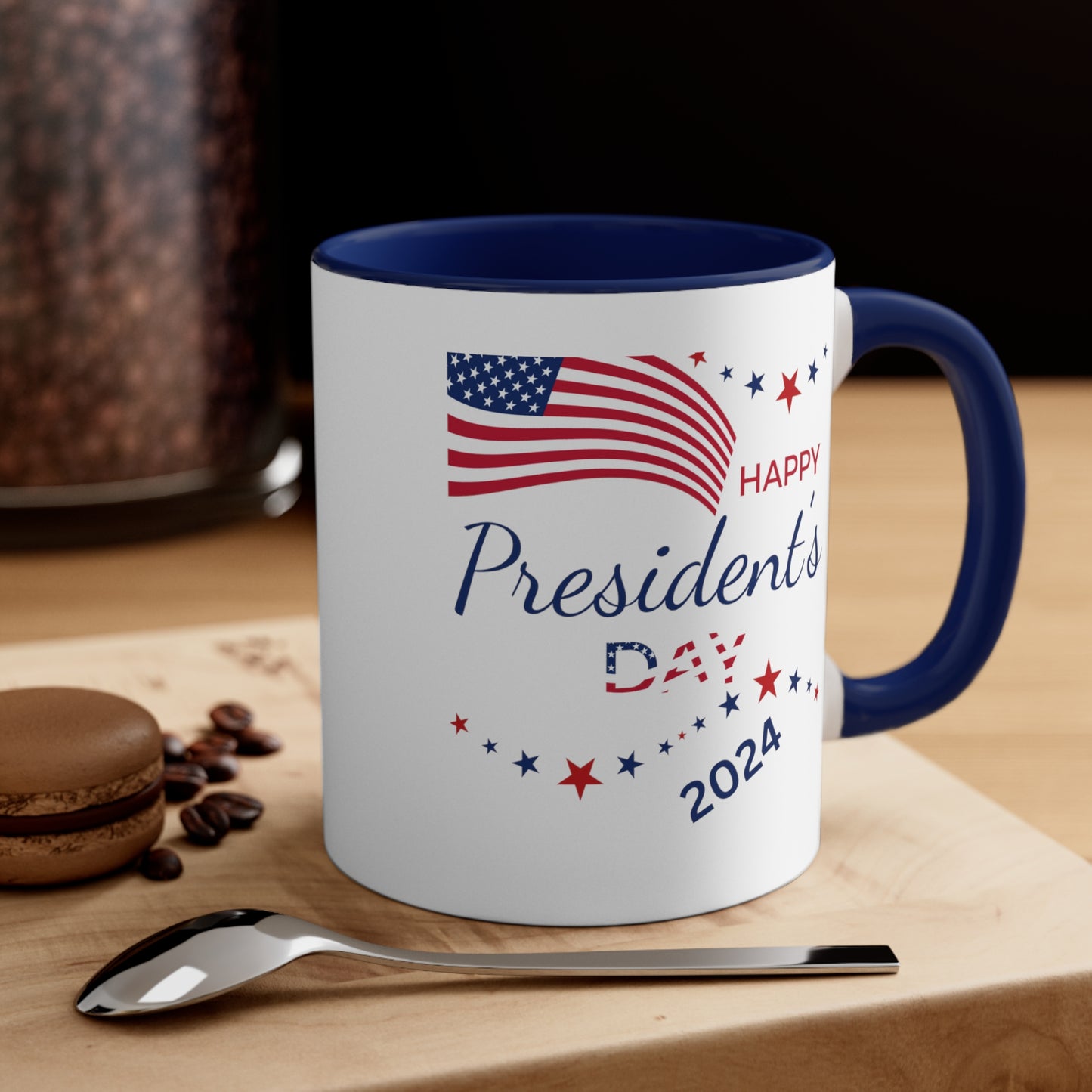 Happy President's Day 2024 Accent Coffee Mug, 11oz