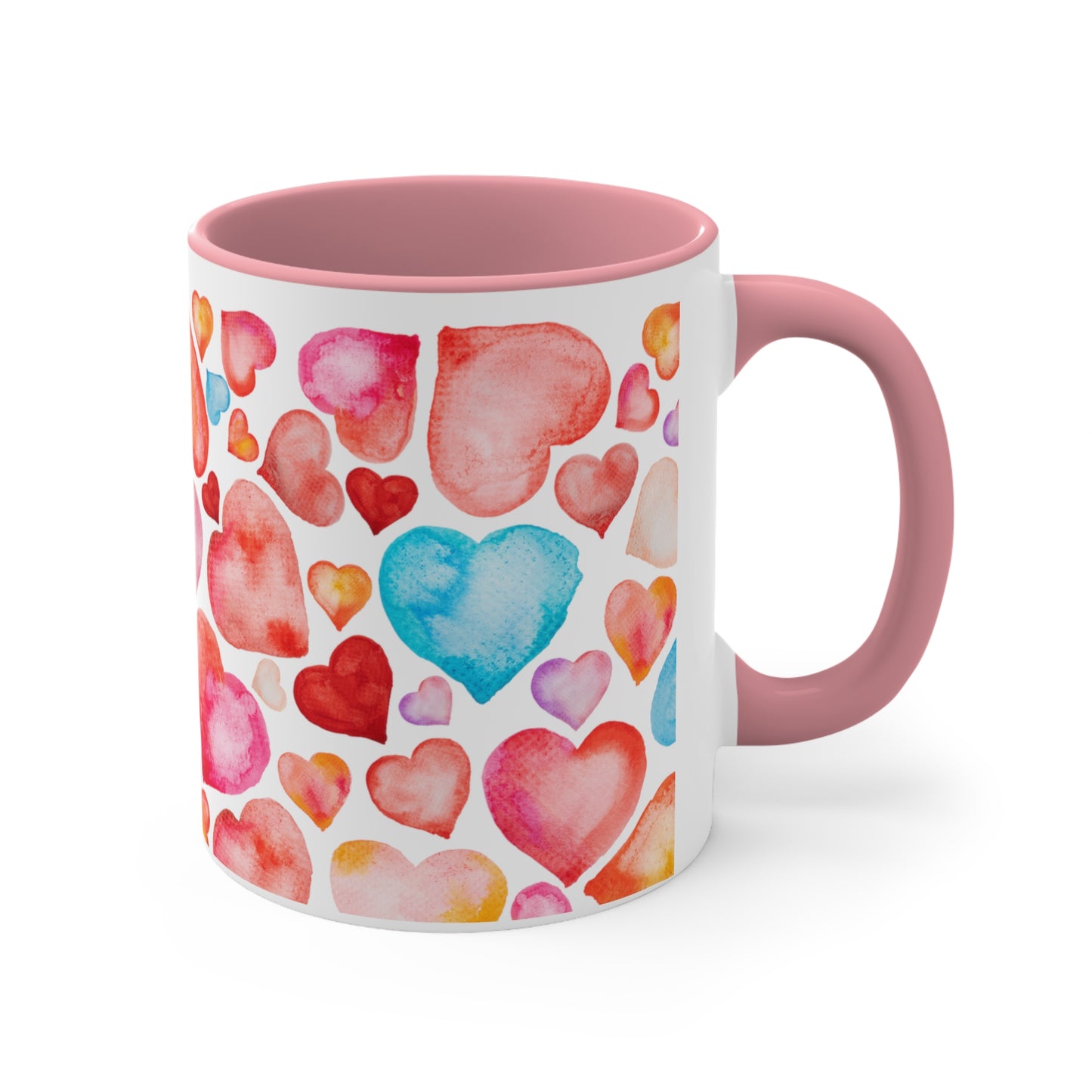 Valentine Hearts Accent Coffee Mug, 11oz