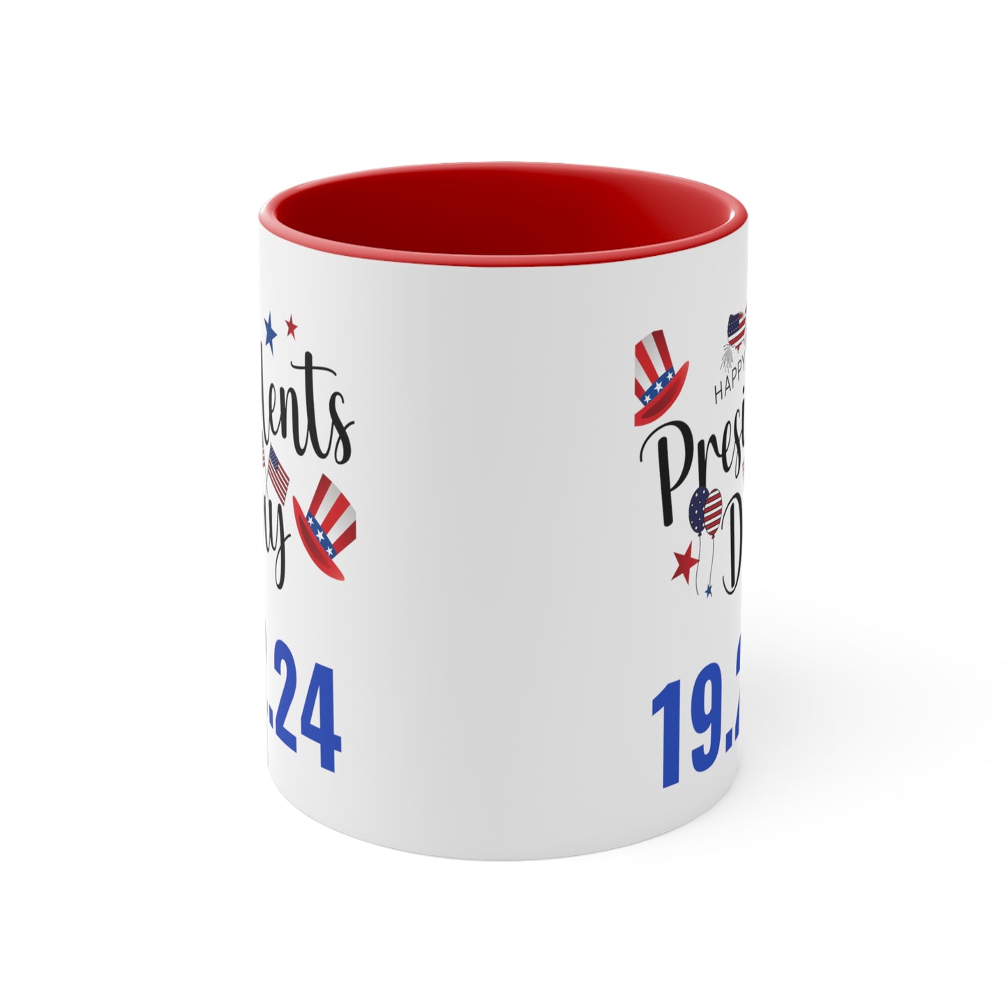 Happy President's Day 2024 Accent Coffee Mug, 11oz