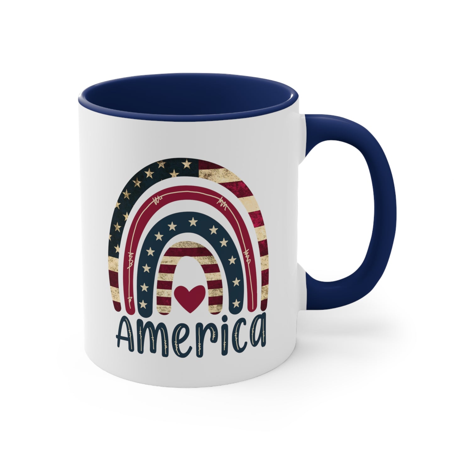 Love America Accent Coffee Mug, 11oz