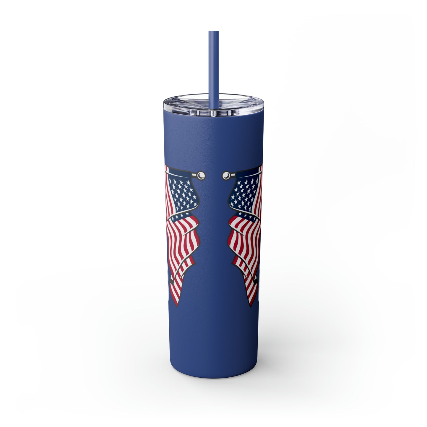 Honour Respect Remember Veterans Day Skinny Tumbler with Straw, 20oz