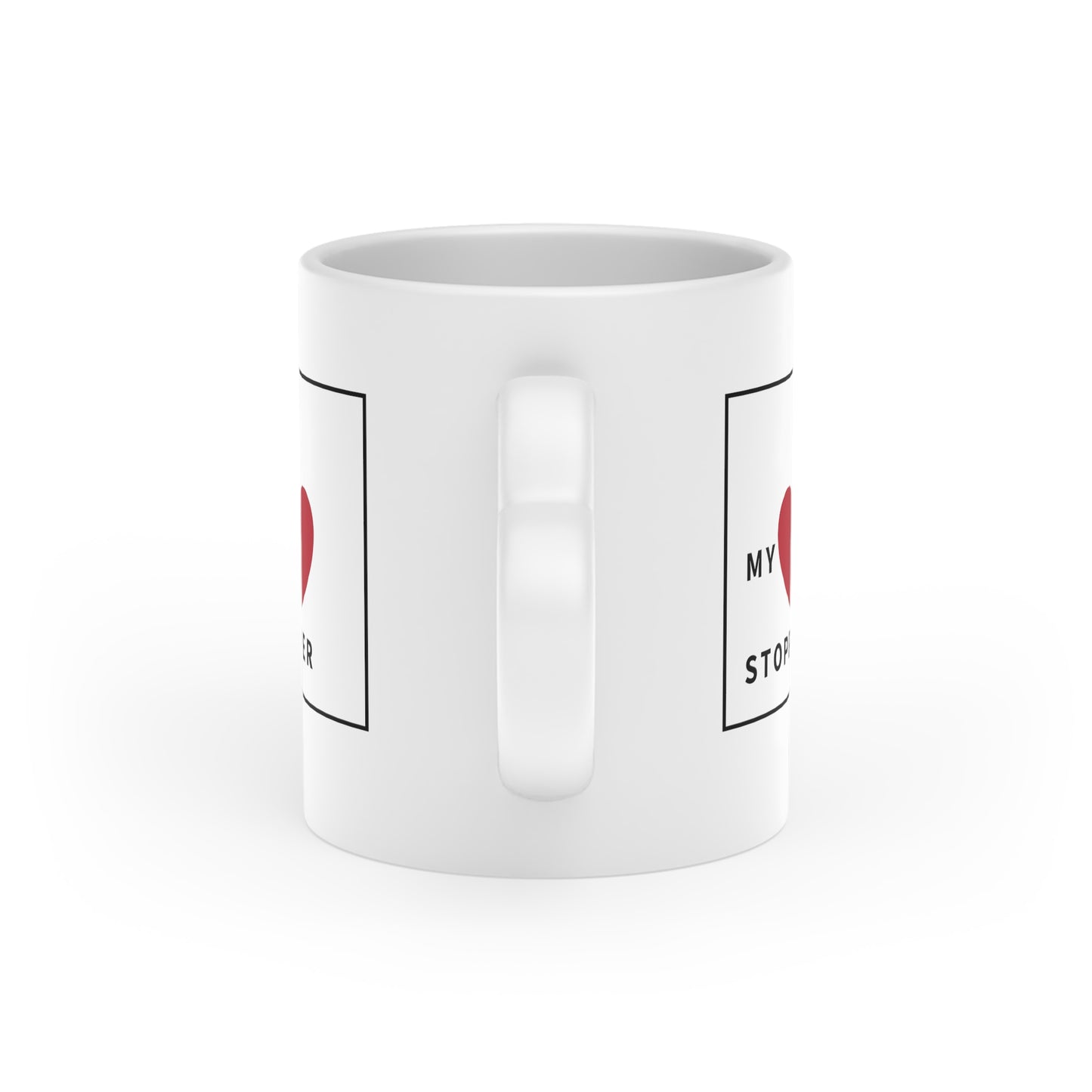 My Heart Stopper Heart-Shaped Mug