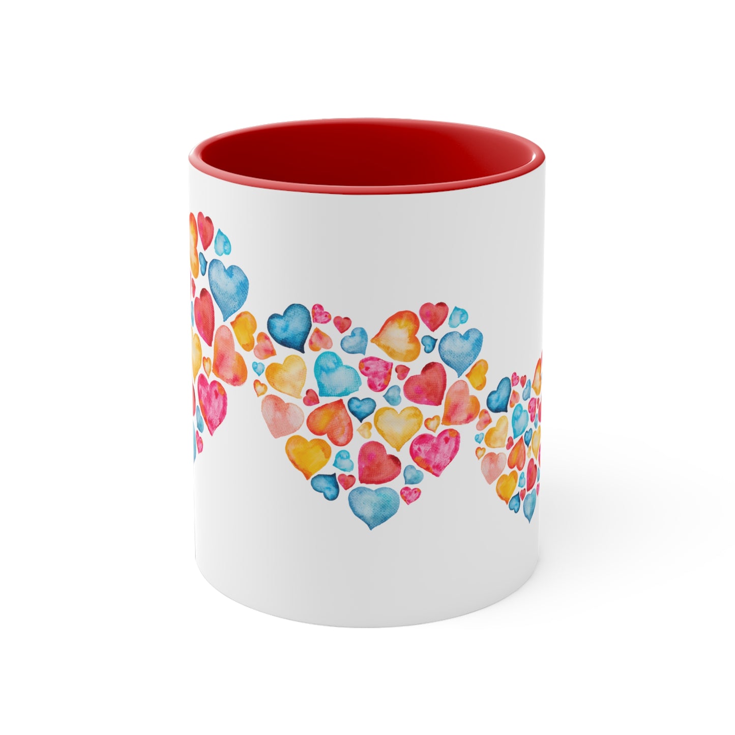 Valentine Hearts Accent Coffee Mug, 11oz