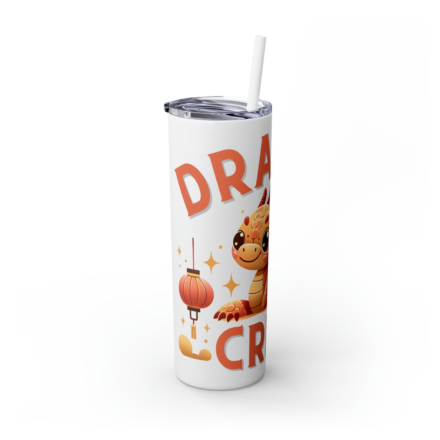 Dragon Crew Skinny Tumbler with Straw, 20oz
