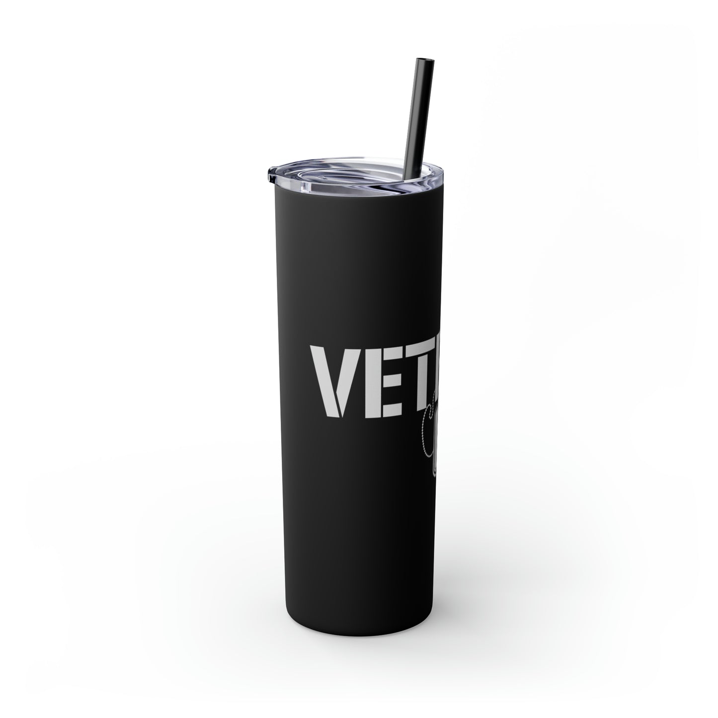 Veterans Day Skinny Tumbler with Straw, 20oz