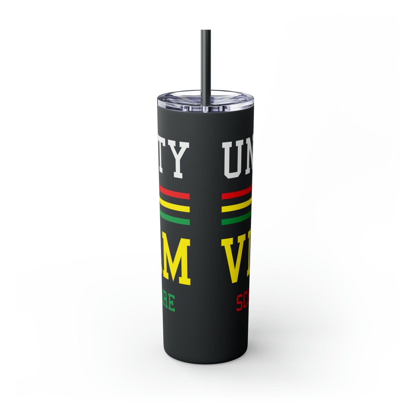 University of Vietnam School of War Skinny Tumbler with Straw, 20oz