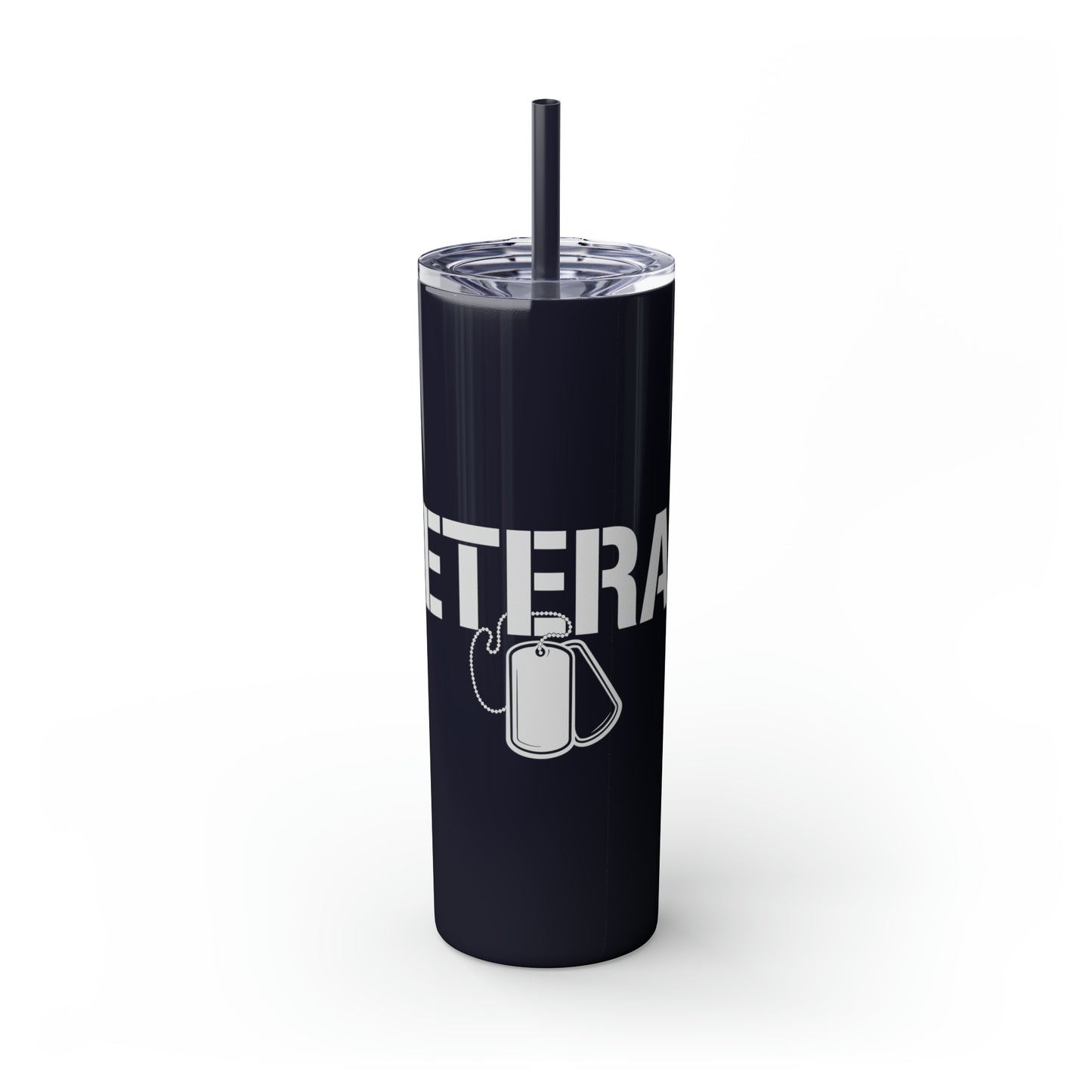 Veterans Day Skinny Tumbler with Straw, 20oz