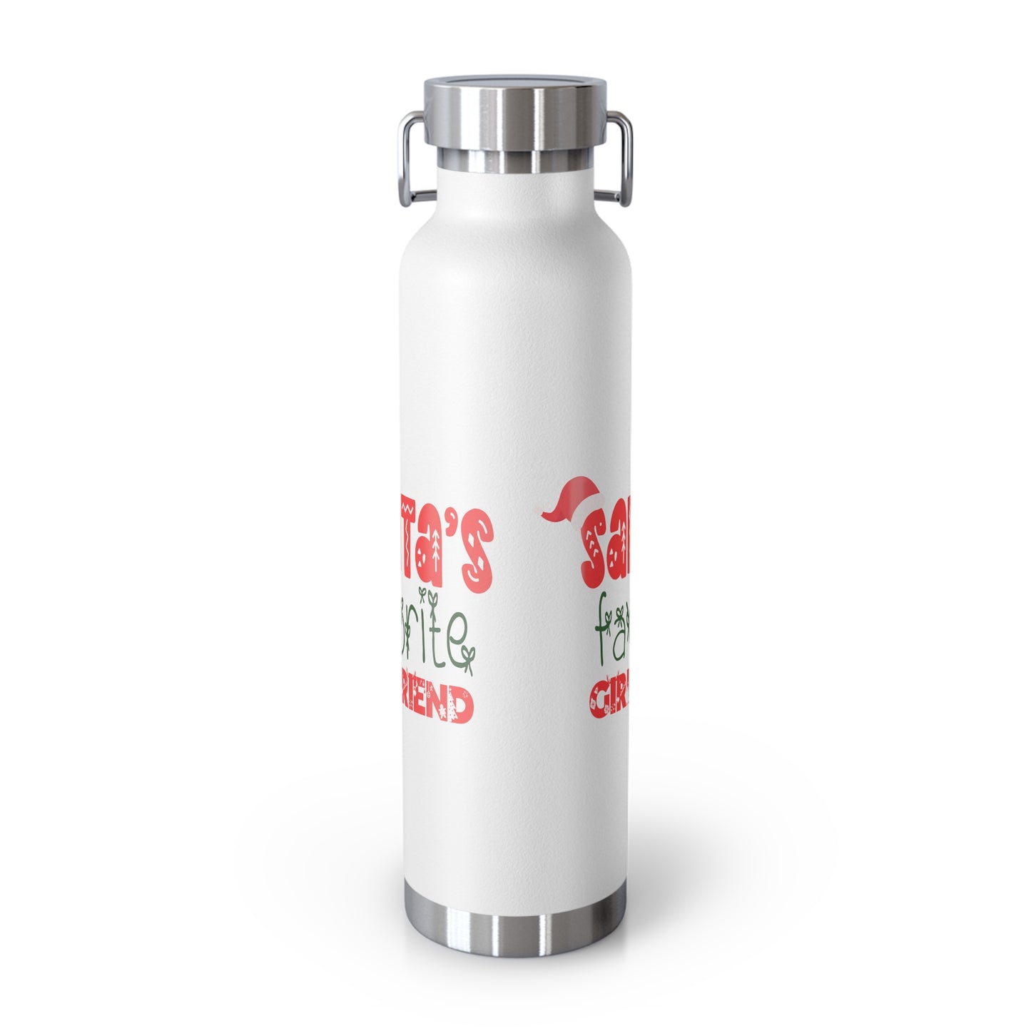 Santa's Favorite Girlfriend Copper Vacuum Insulated Bottle, 22oz