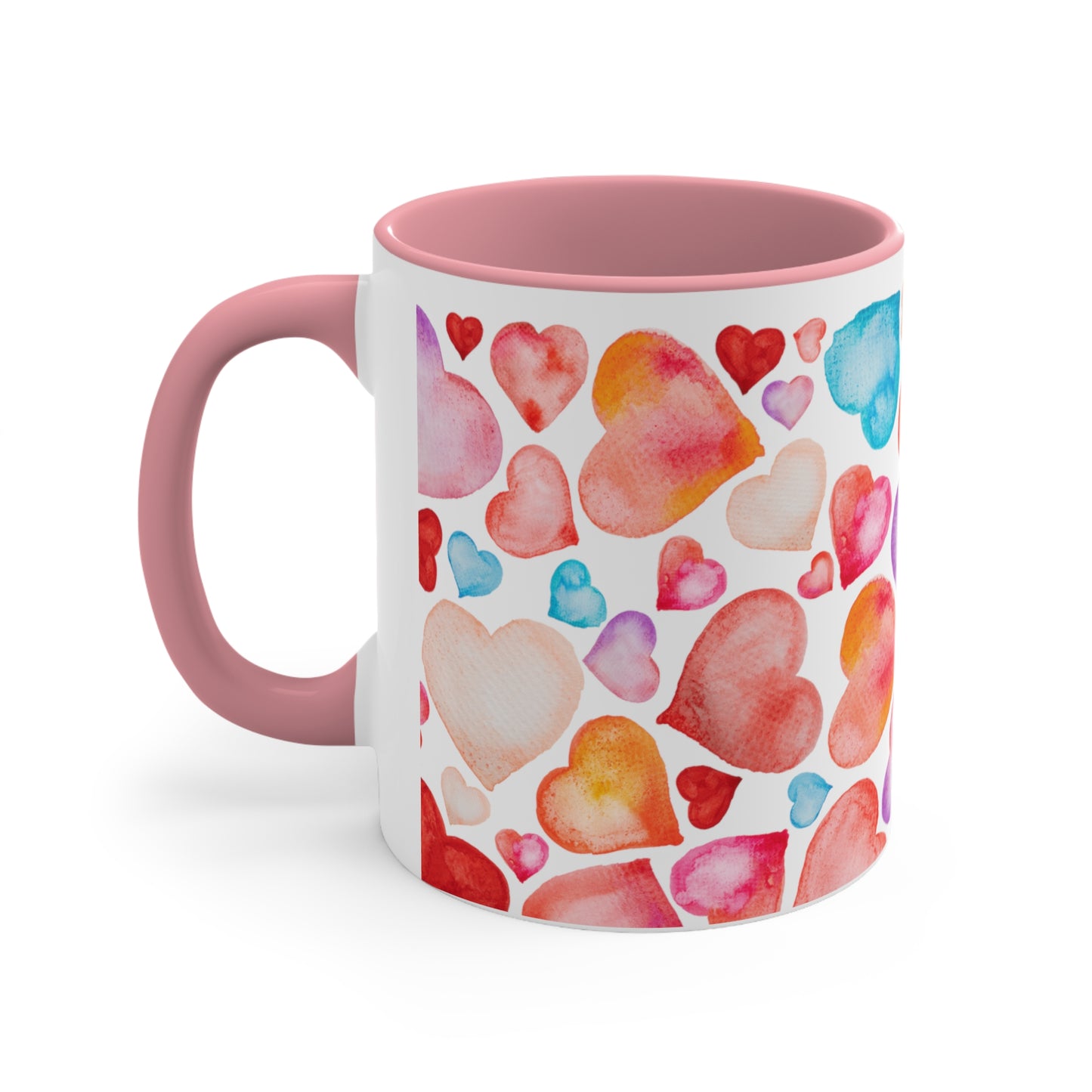Valentine Hearts Accent Coffee Mug, 11oz