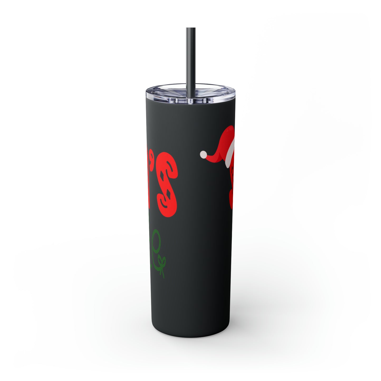 Santa's Favorite Dad Skinny Tumbler with Straw, 20oz