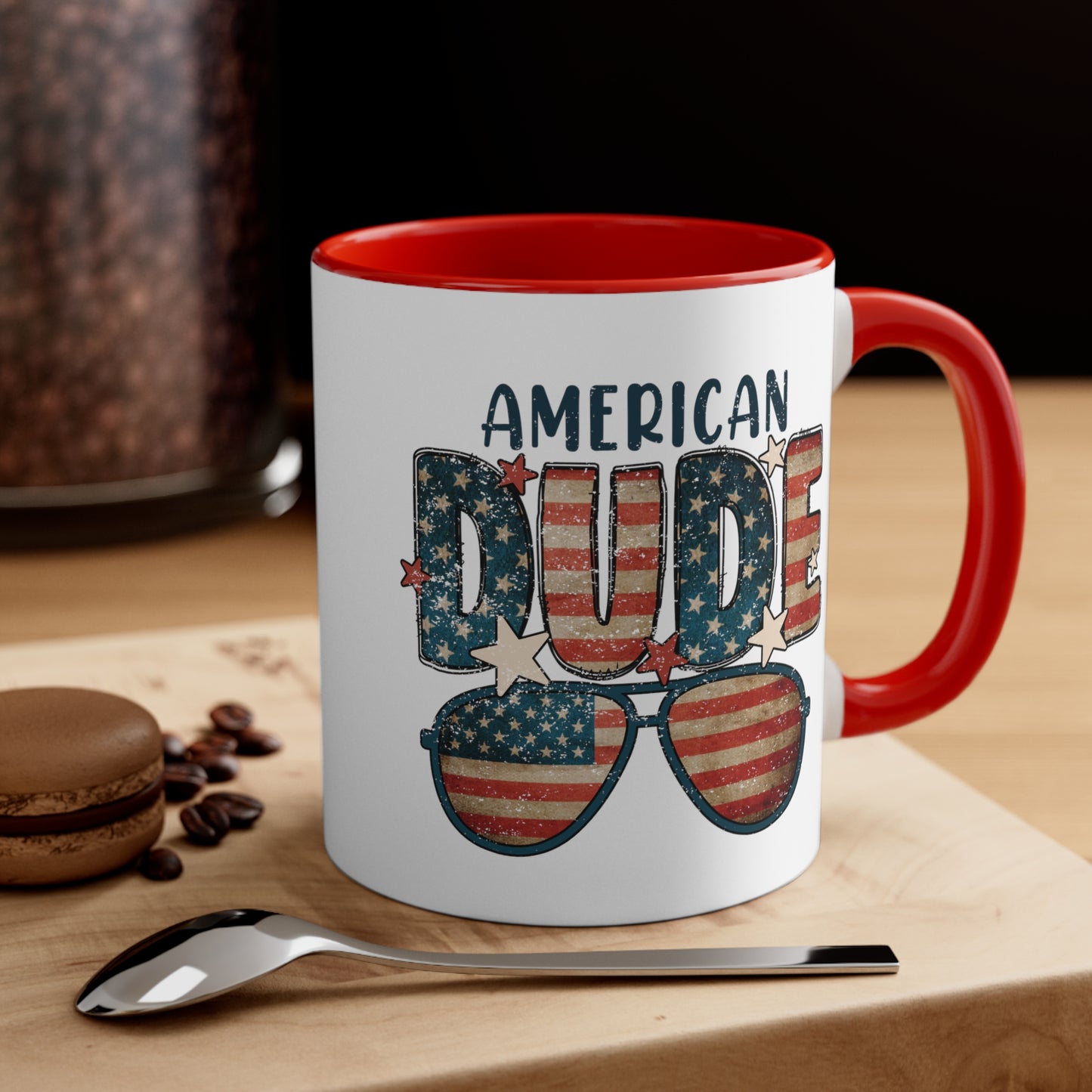 American Dude Accent Coffee Mug, 11oz