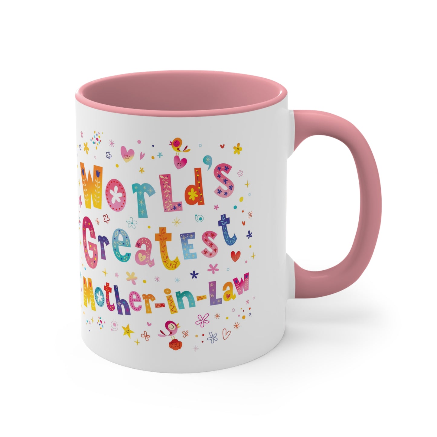 World's Greatest Mother-In-Law Accent Coffee Mug, 11oz