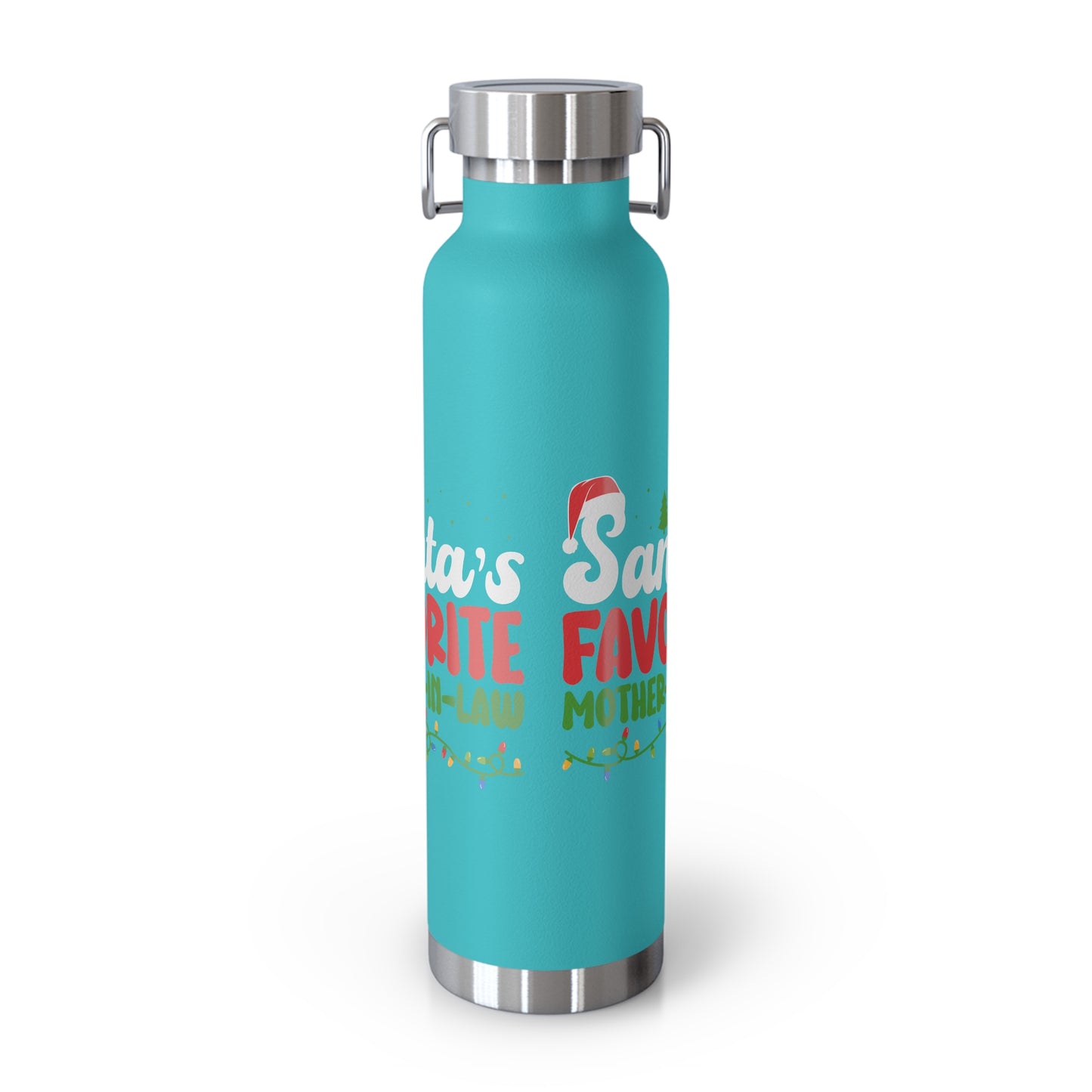 Santa's Favorite Mother-In-Law Copper Vacuum Insulated Bottle, 22oz