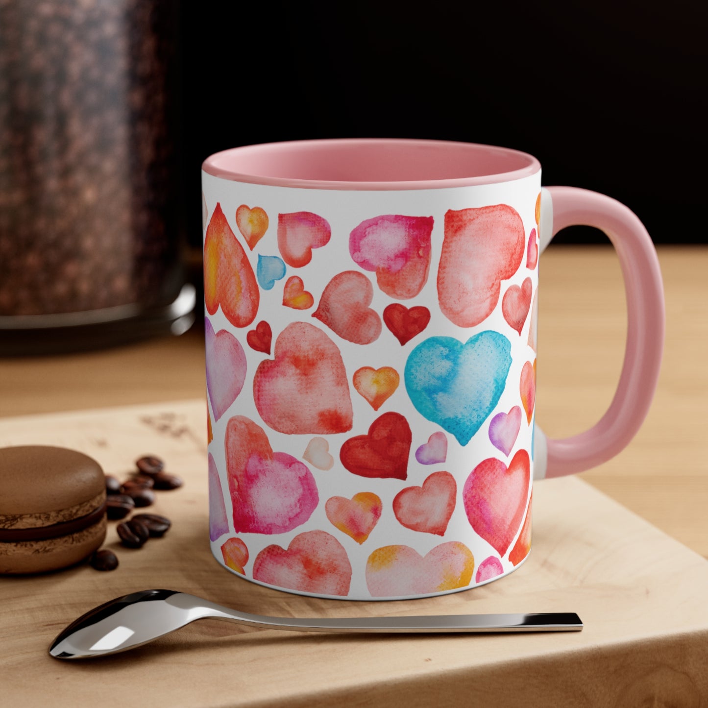Valentine Hearts Accent Coffee Mug, 11oz