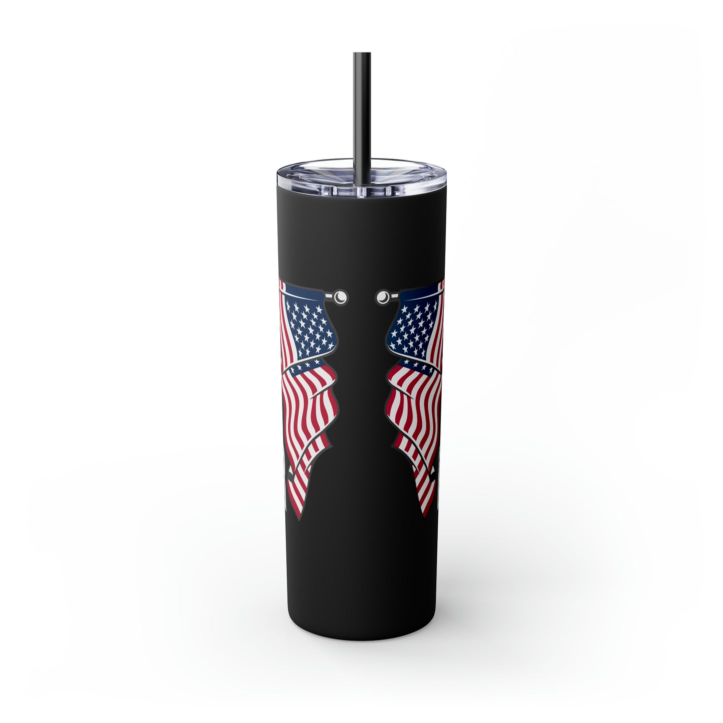 Honour Respect Remember Veterans Day Skinny Tumbler with Straw, 20oz