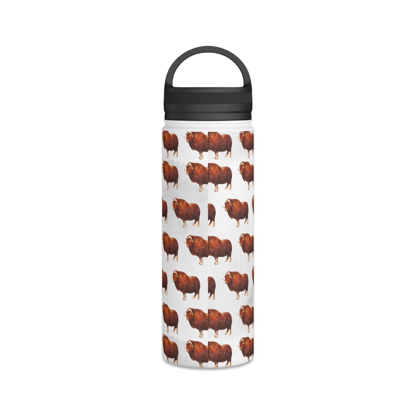 Back To School Animals Stainless Steel Water Bottle, Handle Lid