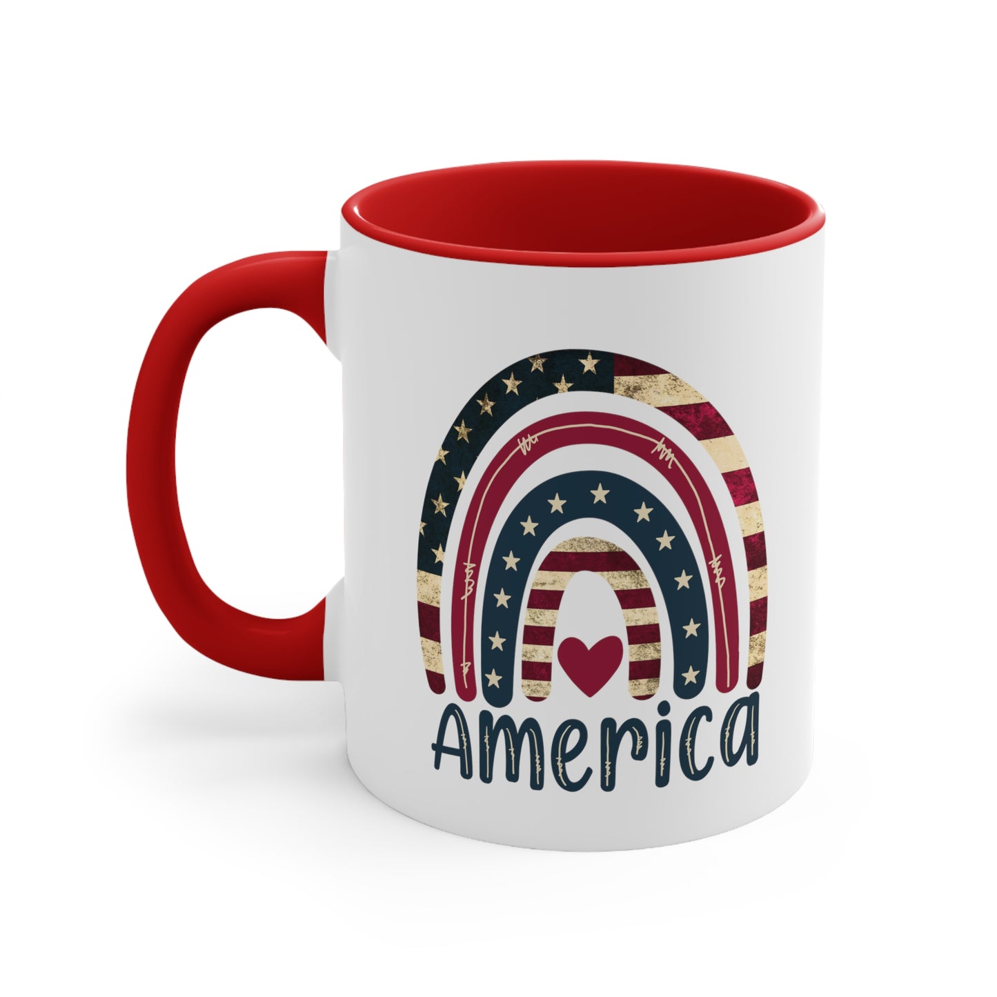 Love America Accent Coffee Mug, 11oz
