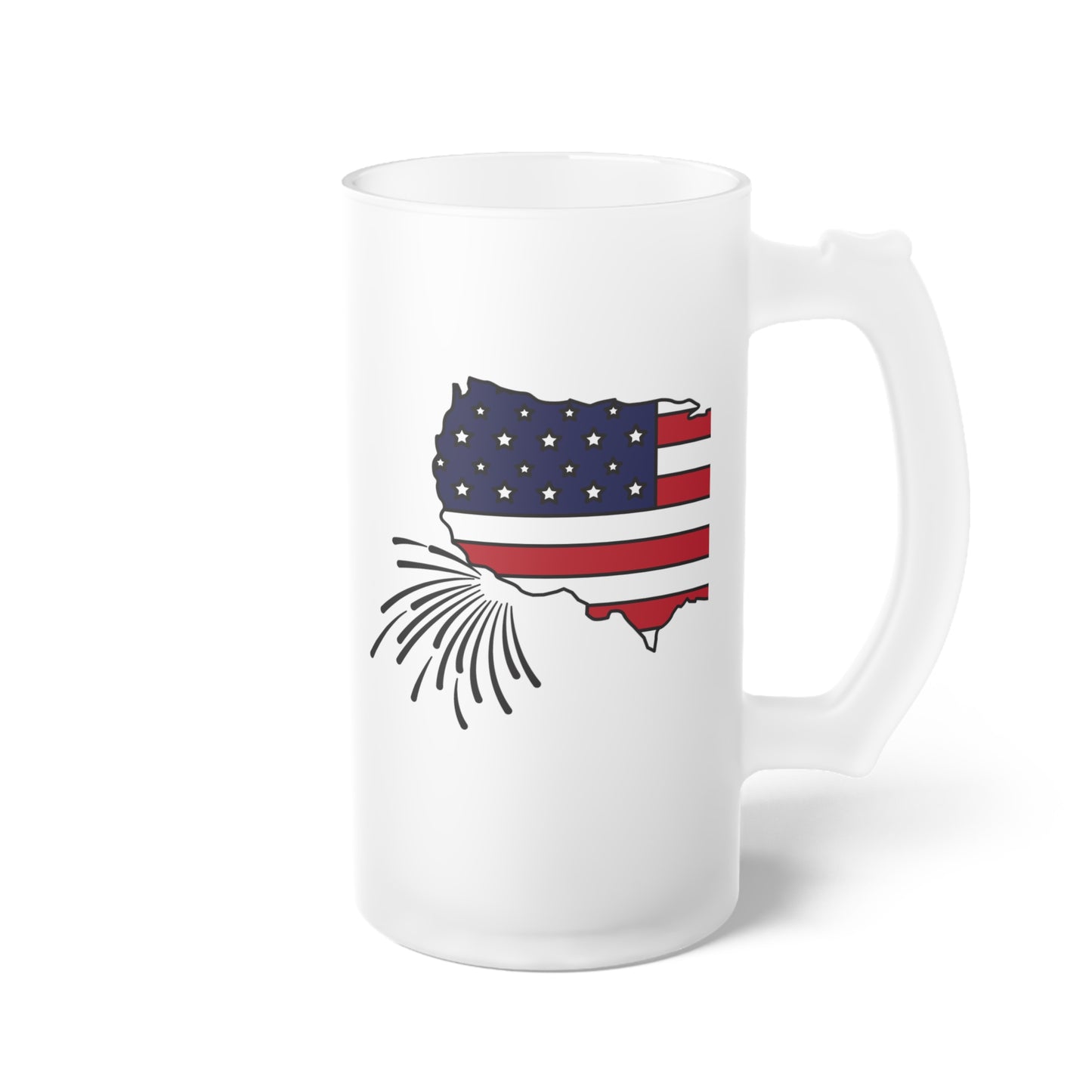 Happy President's Day 2024 Frosted Glass Beer Mug