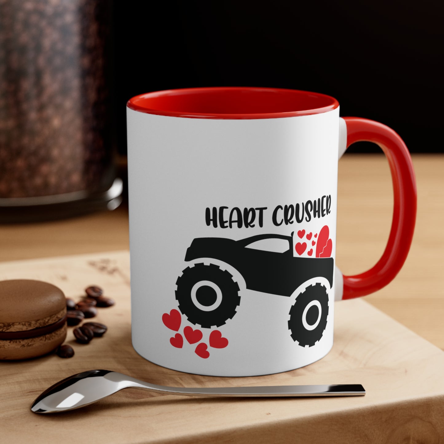 Heart Crusher Accent Coffee Mug, 11oz