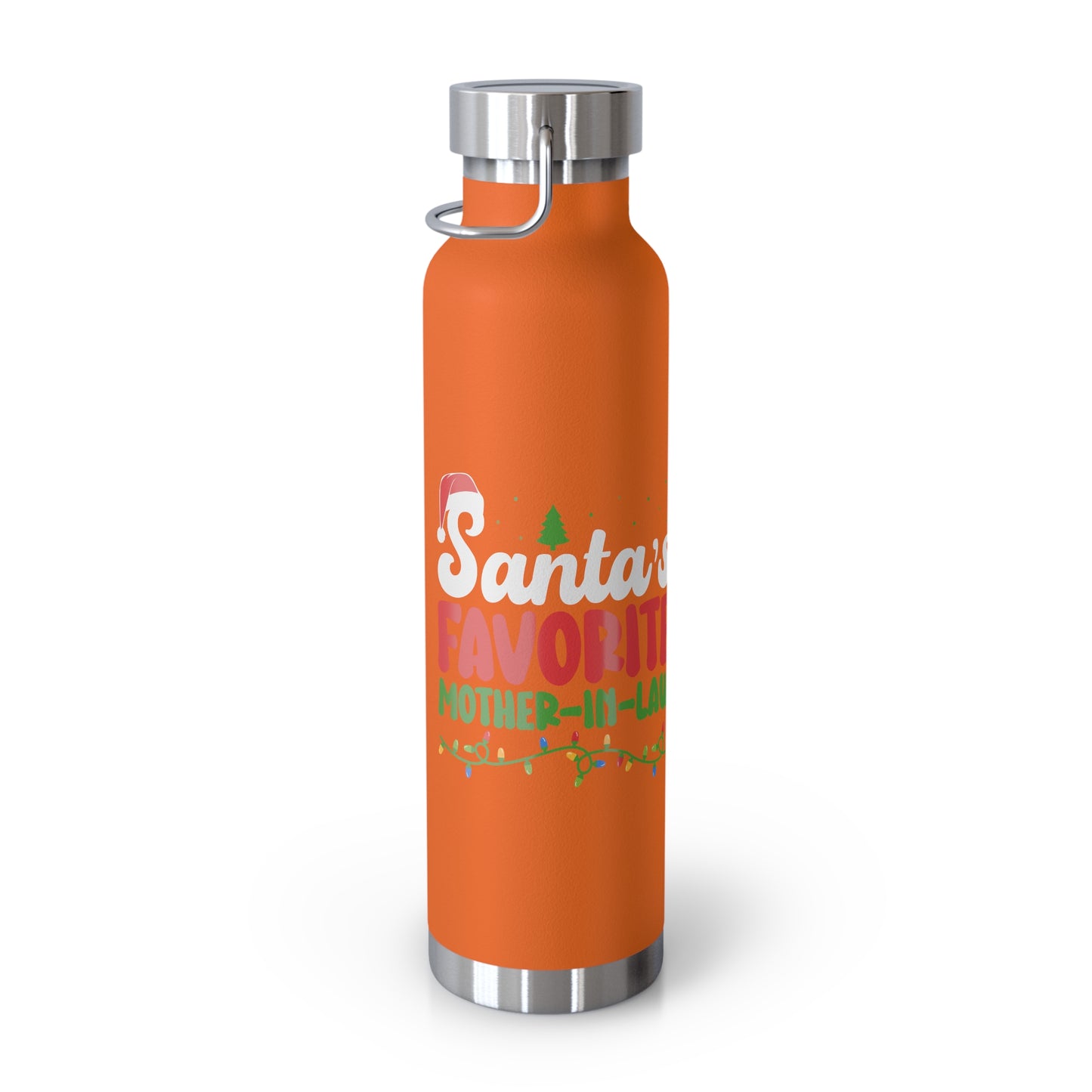 Santa's Favorite Mother-In-Law Copper Vacuum Insulated Bottle, 22oz