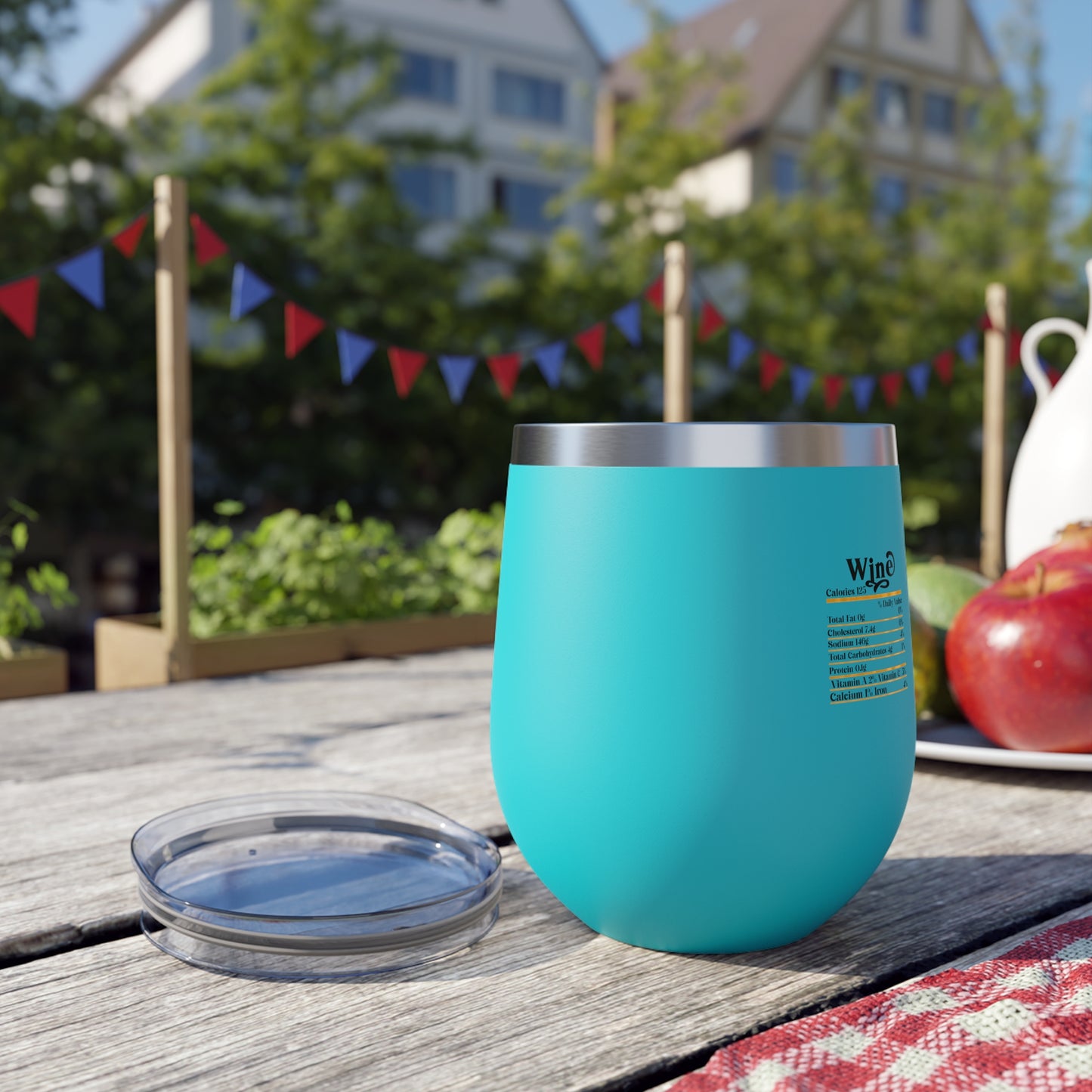 Wine Calories Copper Vacuum Insulated Cup, 12oz