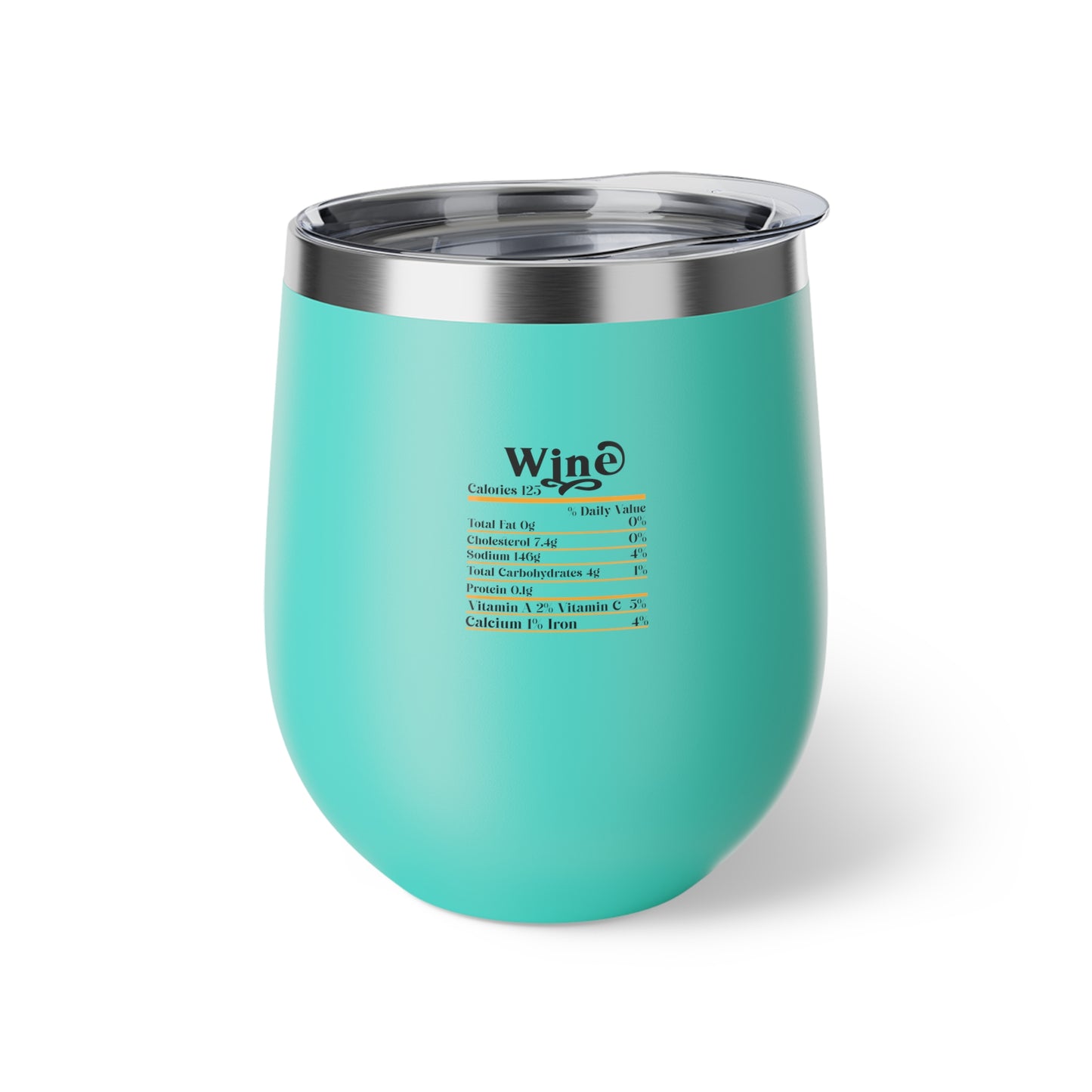 Wine Calories Copper Vacuum Insulated Cup, 12oz