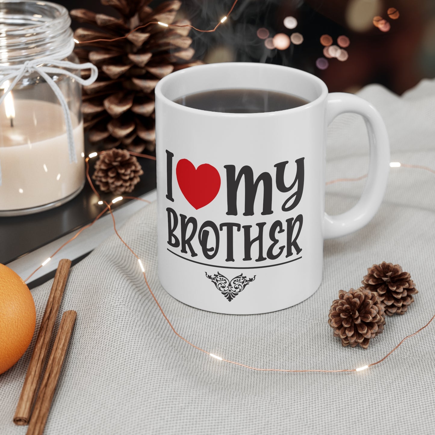 I Love My Brother Ceramic Mug 11oz