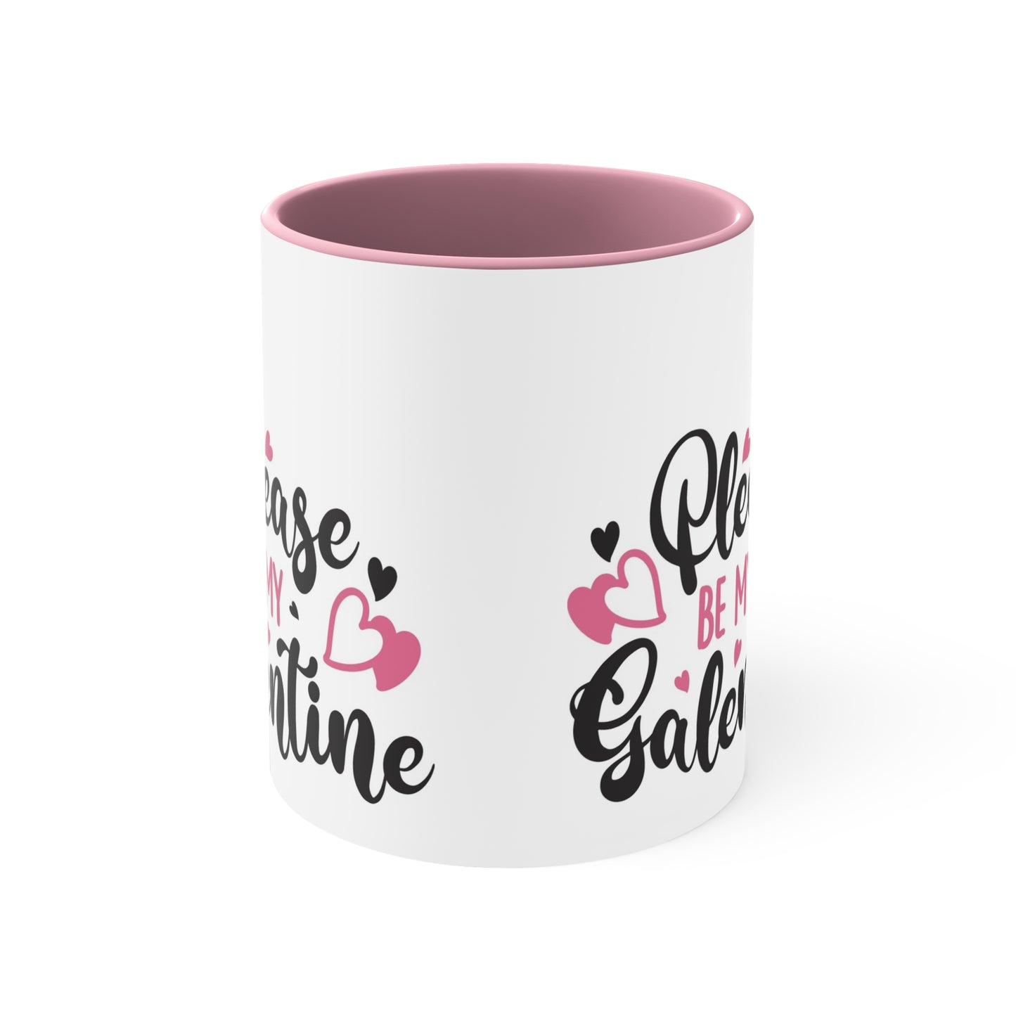 Please Be My Galentine Accent Coffee Mug, 11oz