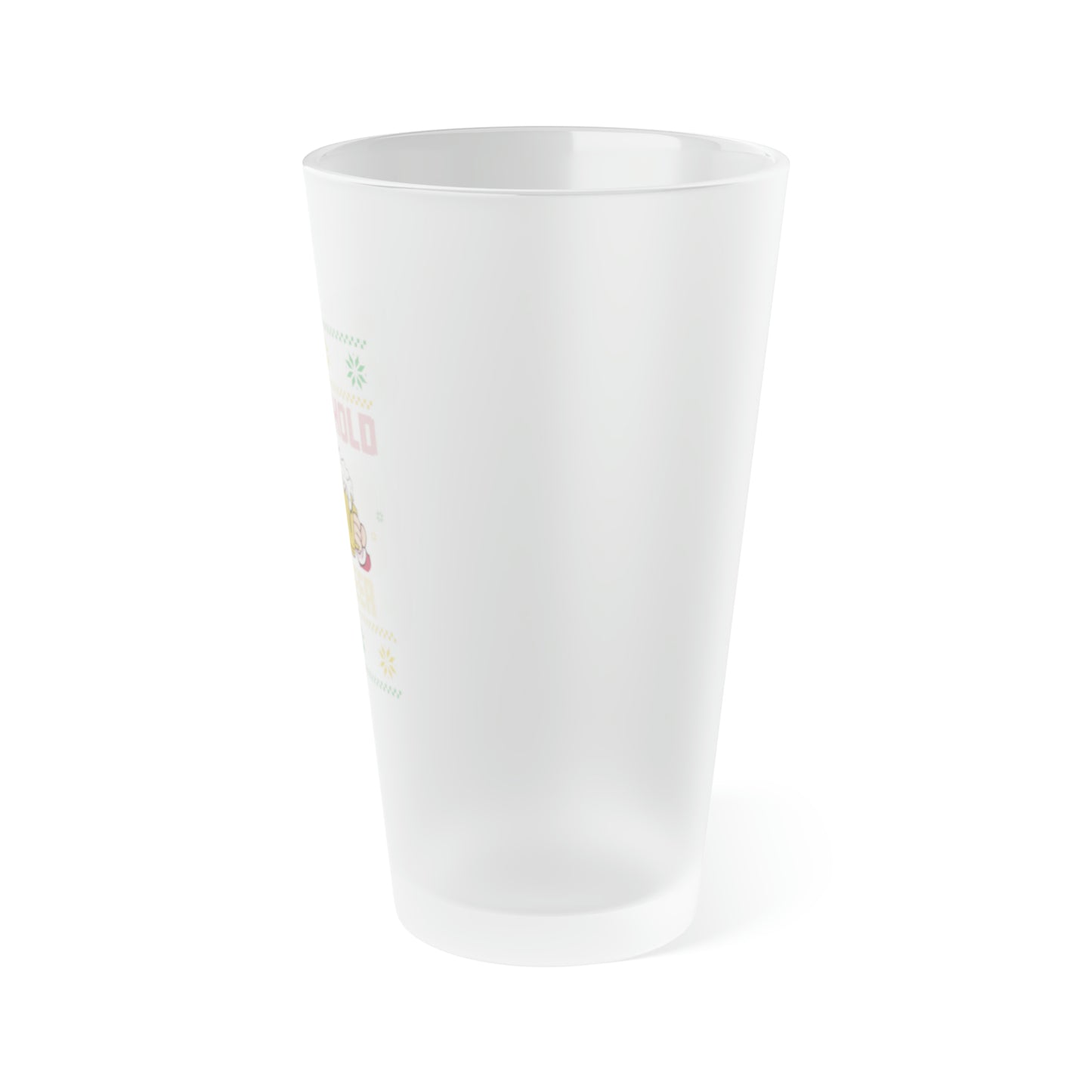Ho Ho Hold My Beer Frosted Pint Glass, 16oz