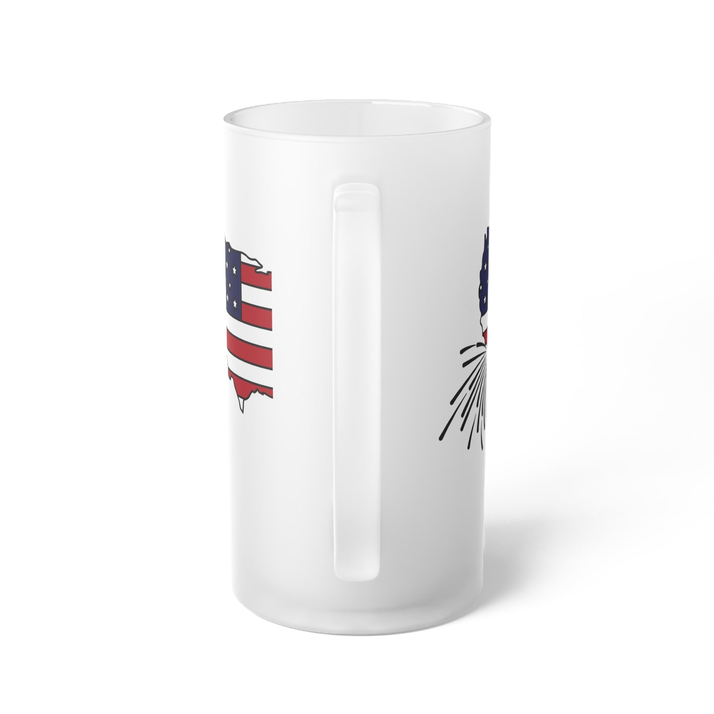 Happy President's Day 2024 Frosted Glass Beer Mug