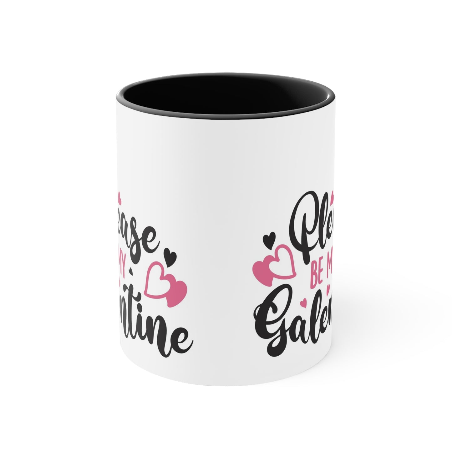 Please Be My Galentine Accent Coffee Mug, 11oz