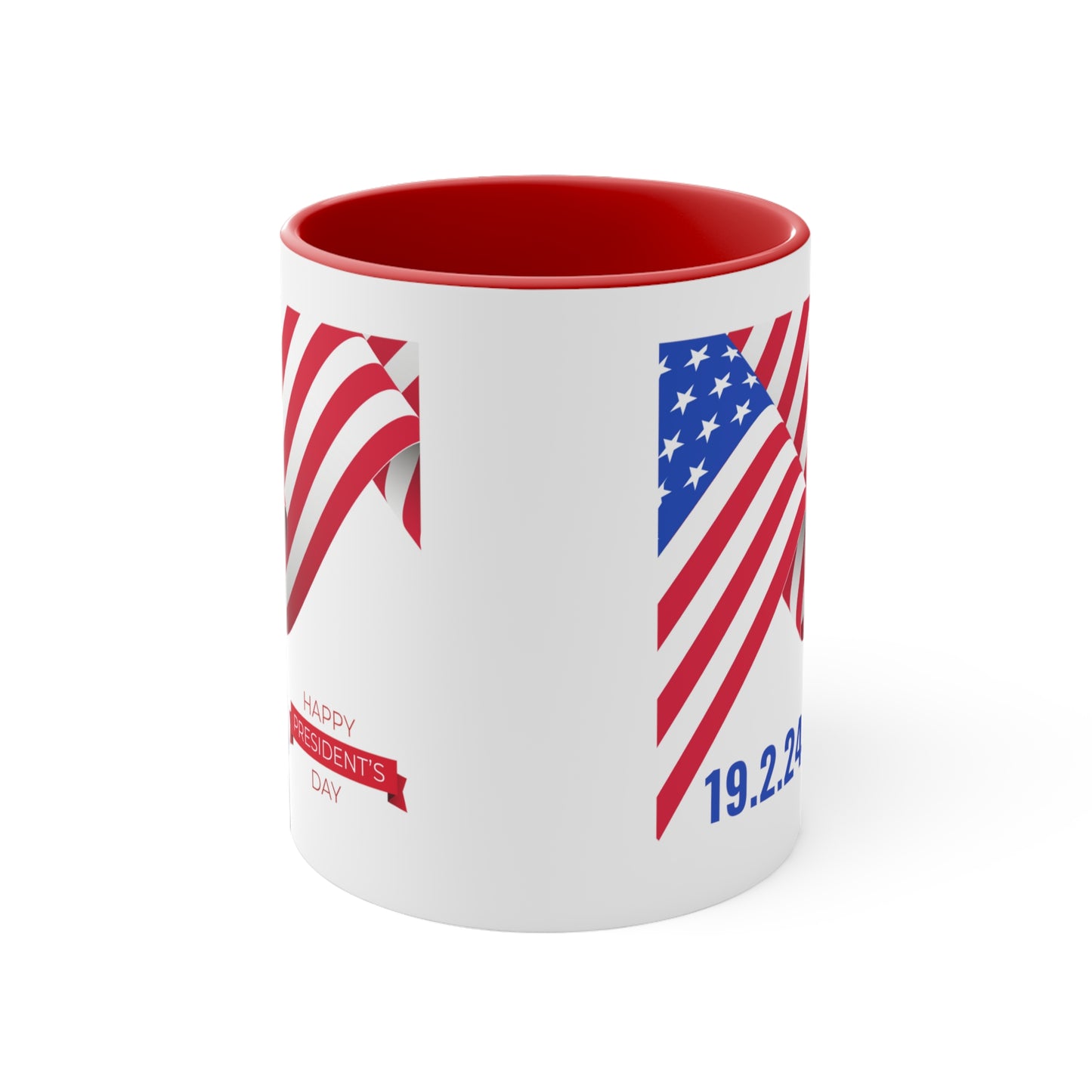 Happy President's Day 2024 Accent Coffee Mug, 11oz