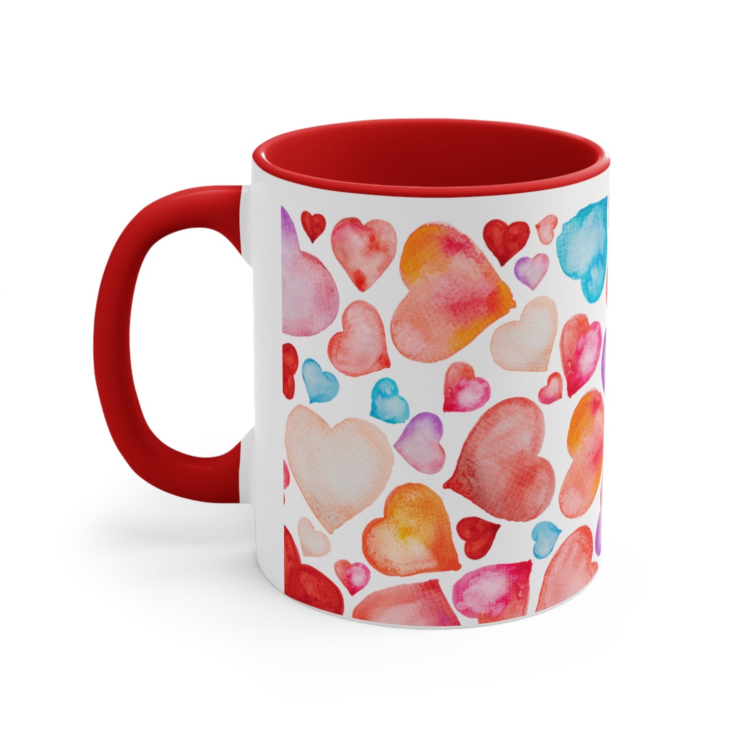 Valentine Hearts Accent Coffee Mug, 11oz