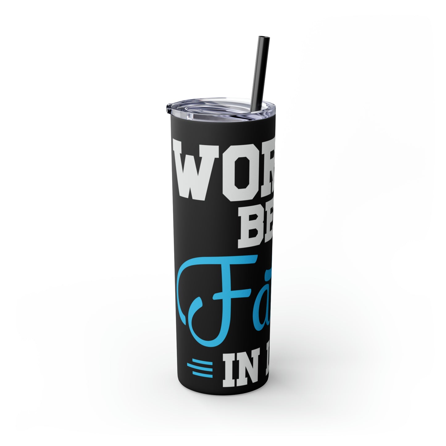 World's Best Father-In-Law Skinny Tumbler with Straw, 20oz