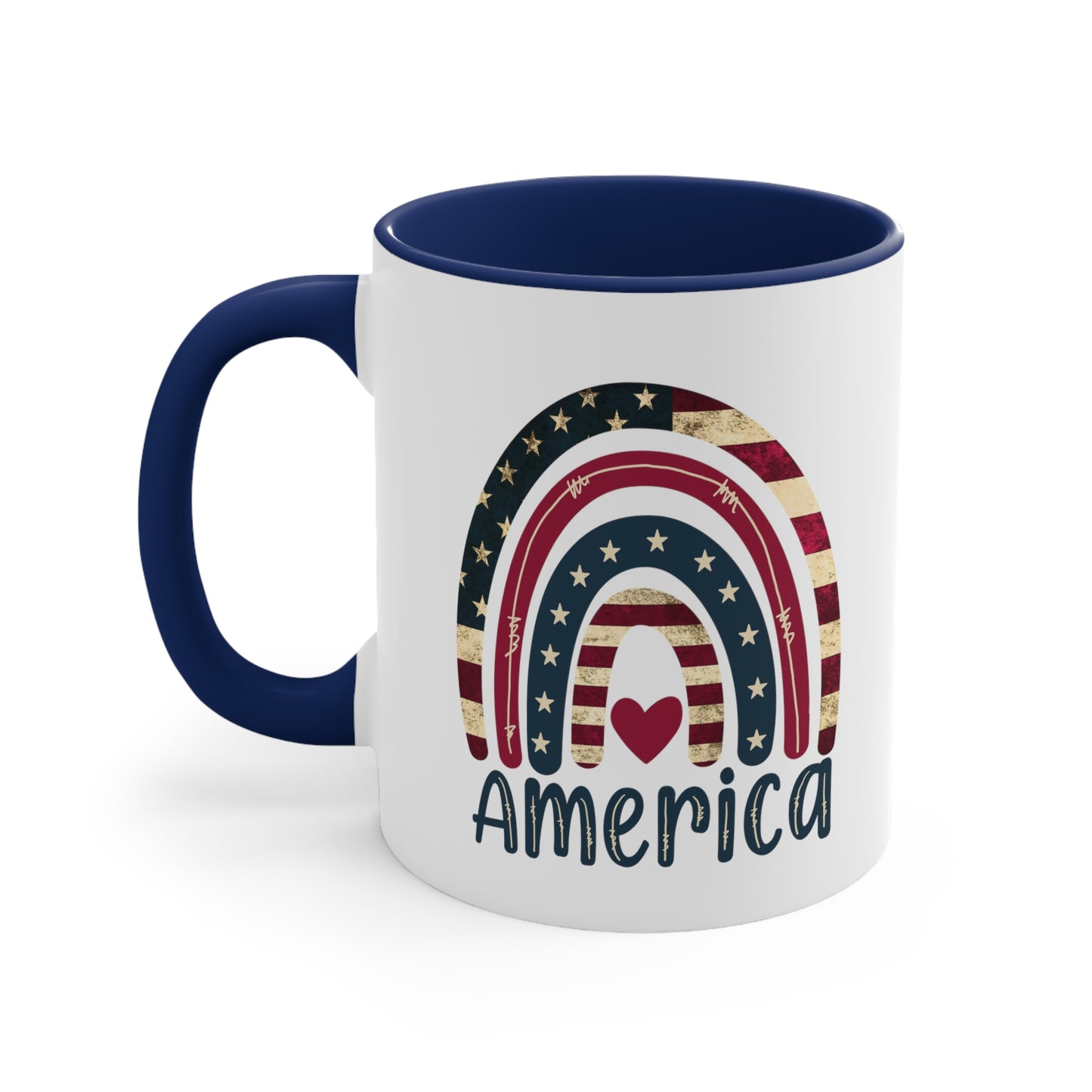 Love America Accent Coffee Mug, 11oz