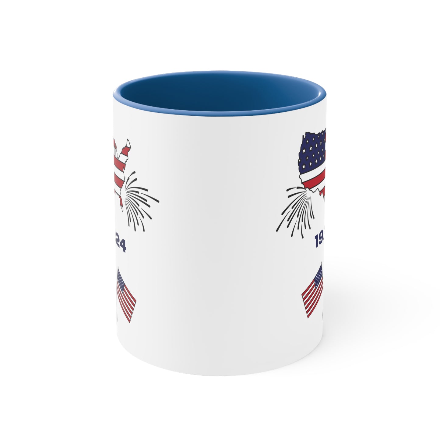 Happy President's Day 2024 Accent Coffee Mug, 11oz